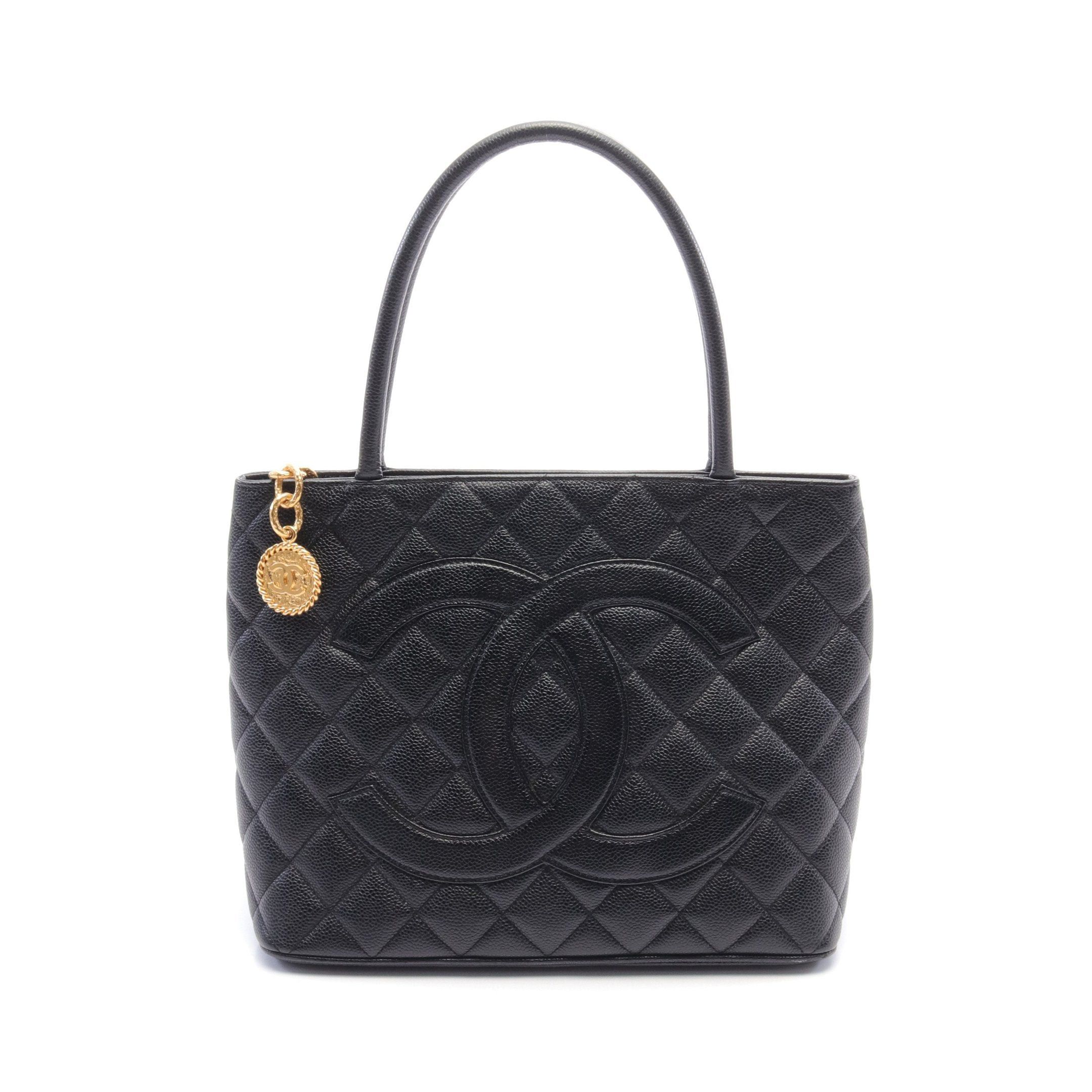 Chanel Chanel Reissue Tote Handbag Bag Caviar Skin Black Gold Hardware Size ONE SIZE - 1 Thumbnail
