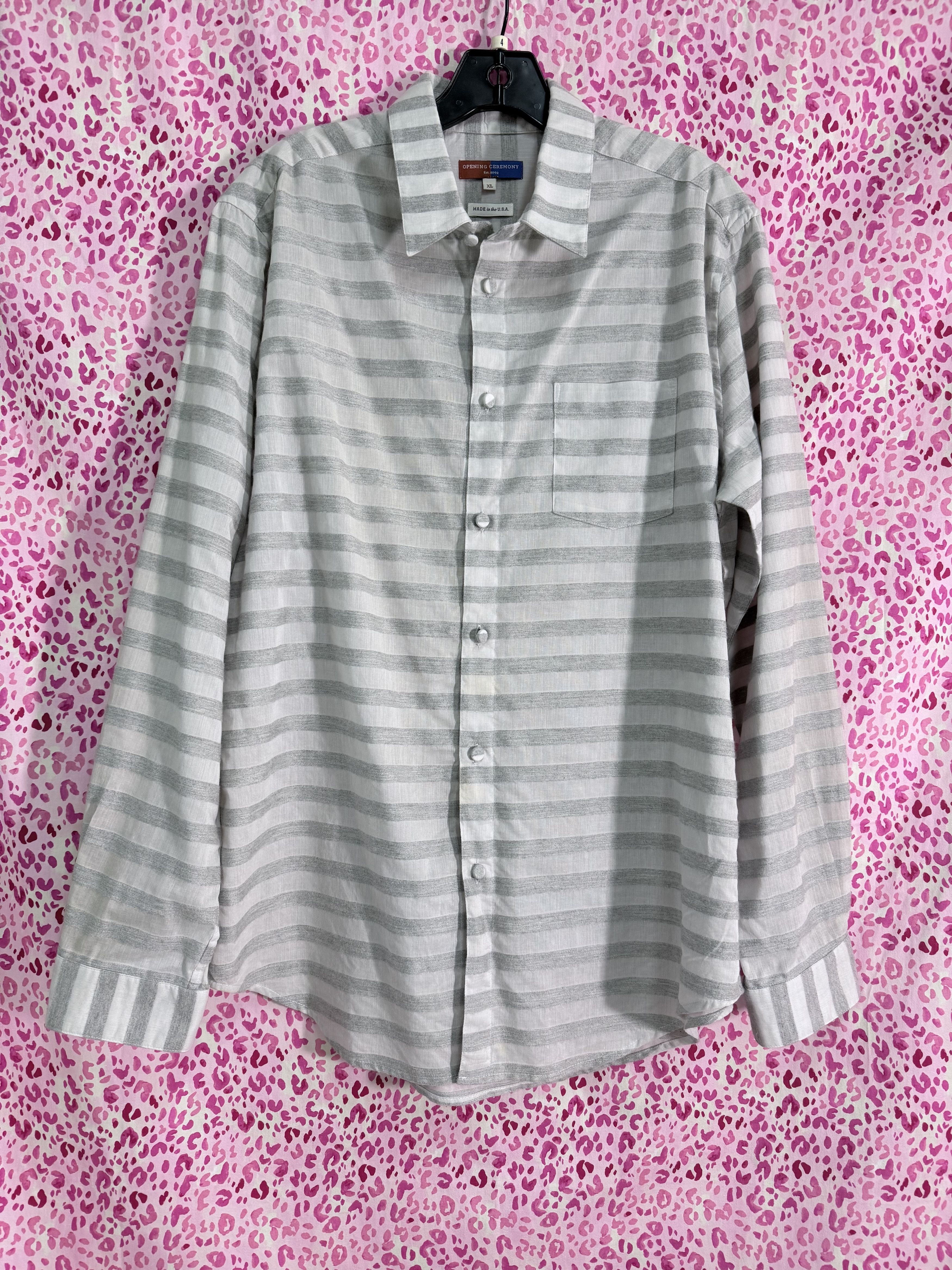 Opening Ceremony Opening Ceremony Striped Shirt Size US XL / EU 56 / 4 - 1 Thumbnail