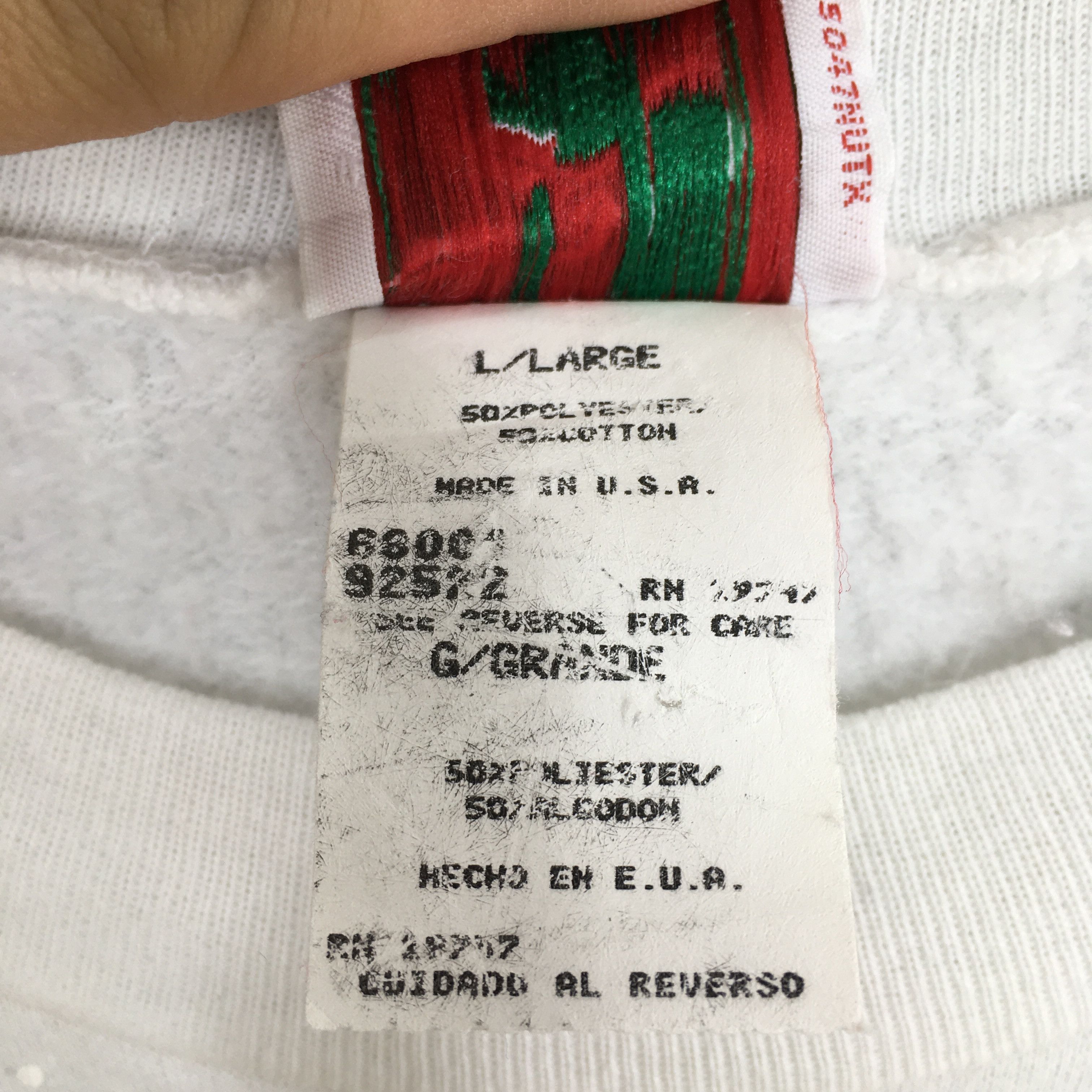 Habitat Vintage 90s Cardinal Bird Farm View White Sweatshirt Large Size US L / EU 52-54 / 3 - 4 Thumbnail