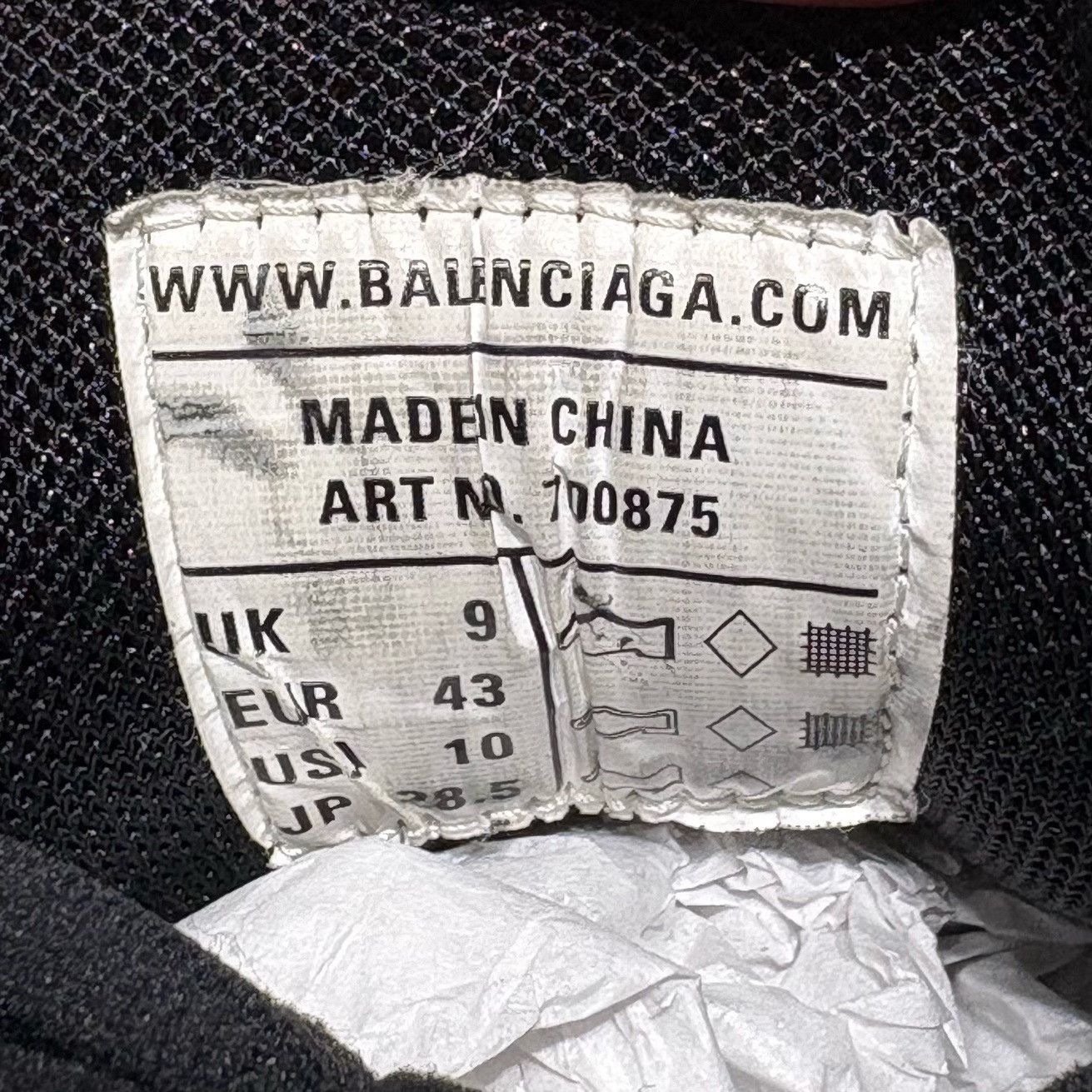 Balenciaga Balenciaga Track 3.0 Vintage Black Sneakers| Size US 10 / EU 43 - 8 Thumbnail