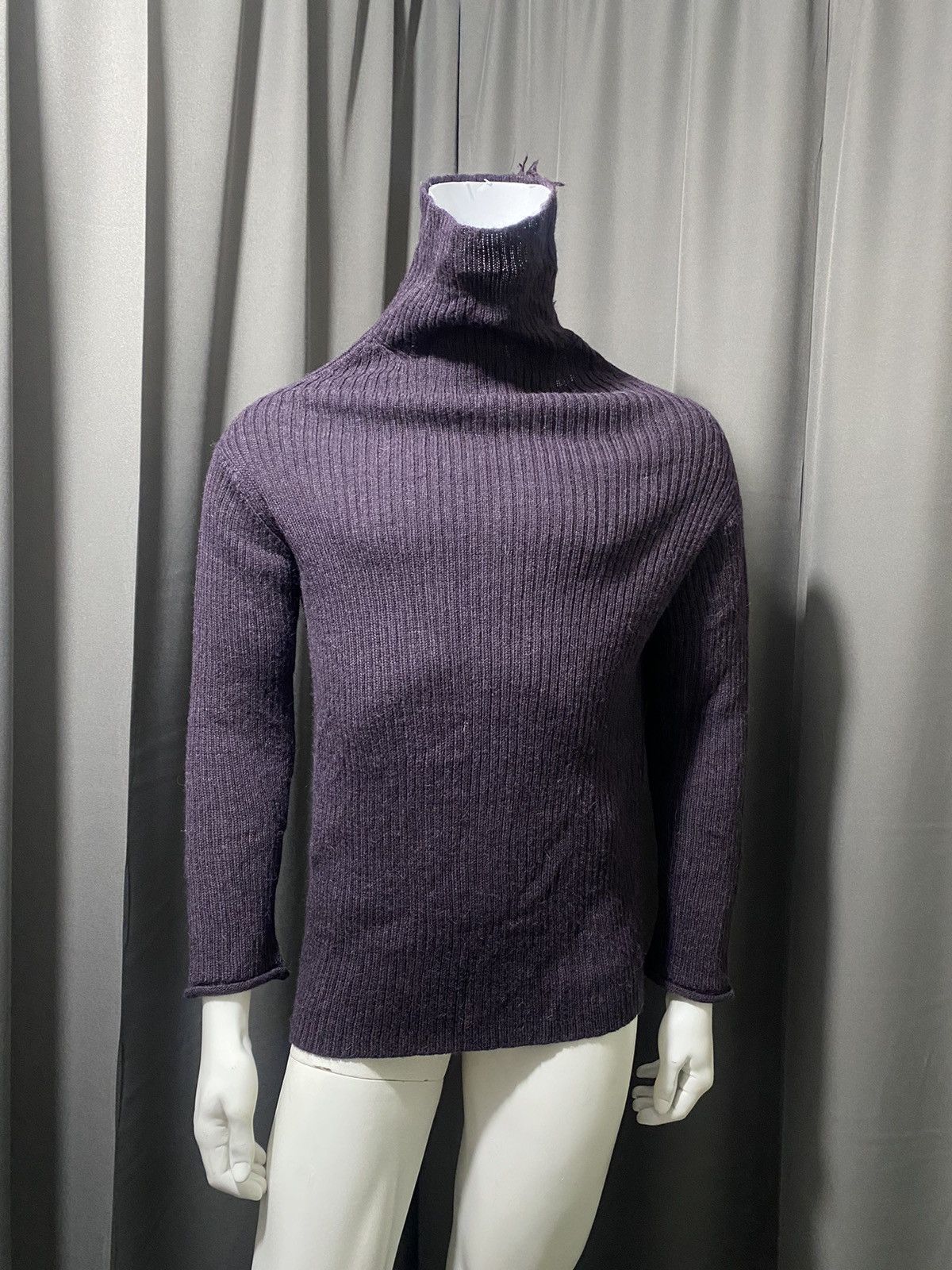 Yohji Yamamoto Archive! A/W 2010 Y’s- Asymmetrical Mohawk Knit Sweater Size US L / EU 52-54 / 3 - 9 Thumbnail