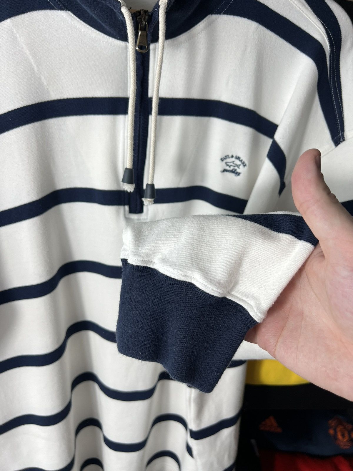 Paul & Shark Vintage Paul & Shark Yachting Striped Rugby Sweater 1/4 Zip Size US XXL / EU 58 / 5 - 8 Thumbnail