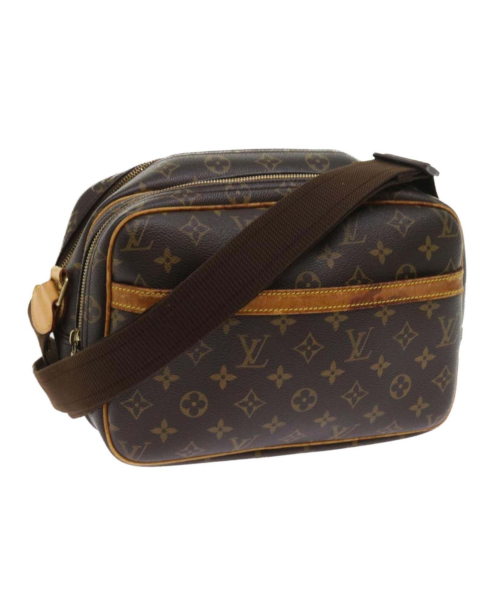image of Louis Vuitton Stylish Canvas Reporter Bag in Brown, Women's