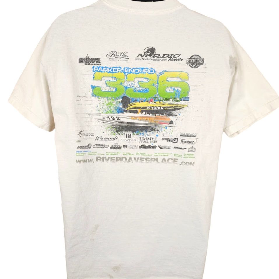 Parker Parker Enduro 336 Race T Shirt Mens Size Large White Speed Boat Racing 2015 Size US L / EU 52-54 / 3 - 4 Thumbnail