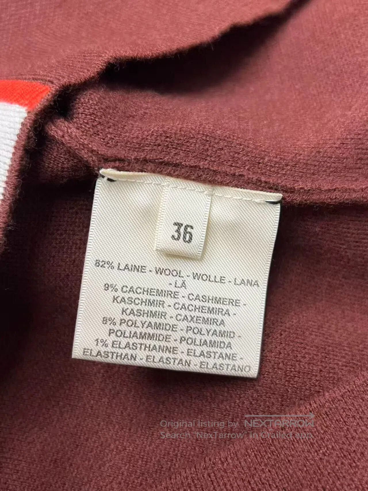 Hermes Hermes Wool Embroidery Long Sleeve Sweater. Size XS / US 0-2 / IT 36-38 - 4 Thumbnail