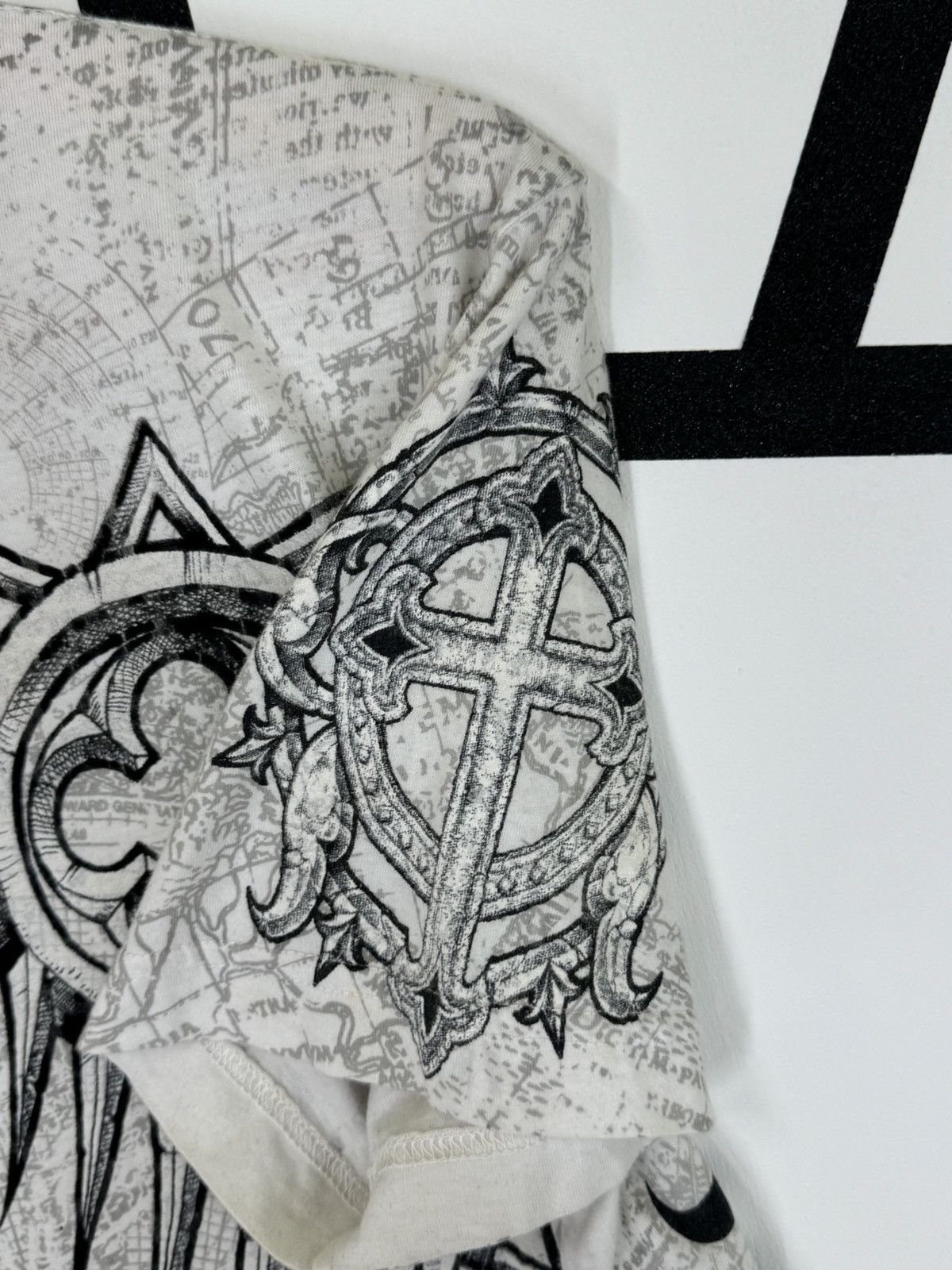 Affliction Crazy Vintage Y2K RAW STATE REDEMPTION Cross Skull Shirt Size US M / EU 48-50 / 2 - 9 Thumbnail