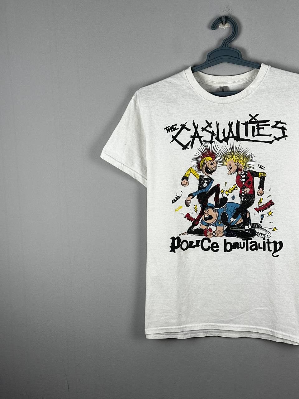 Band Tees Vintage The Casualties Police Brutality 1312 Punk Band Tee Size US M / EU 48-50 / 2 - 2 Thumbnail
