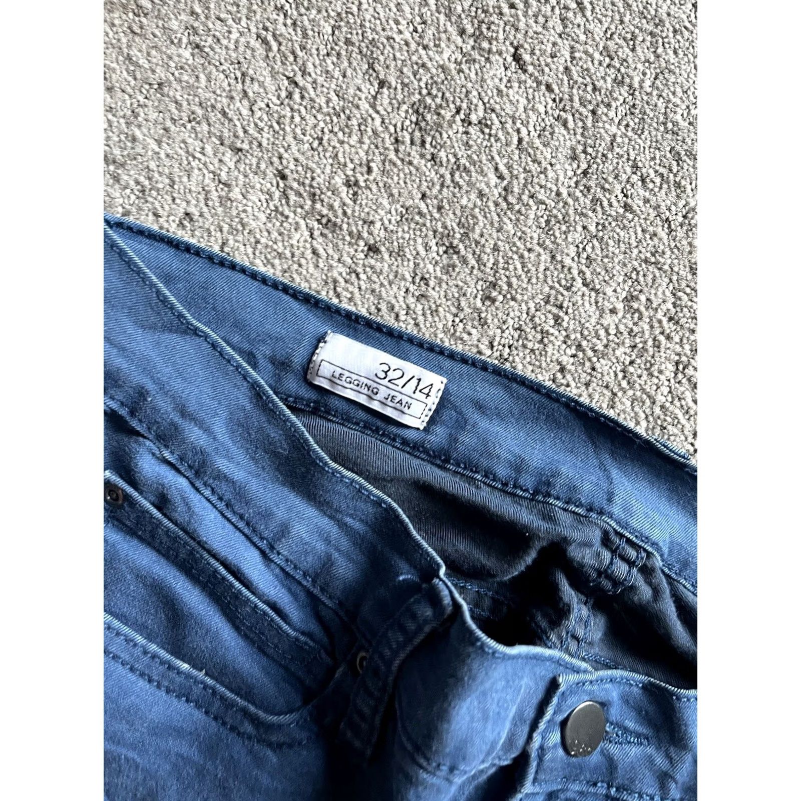 Gap Gap Jean Womens Size 32/14 Blue Denim Legging Distressed Skinny Stretch Size 36" / US 14 / IT 50 - 5 Thumbnail