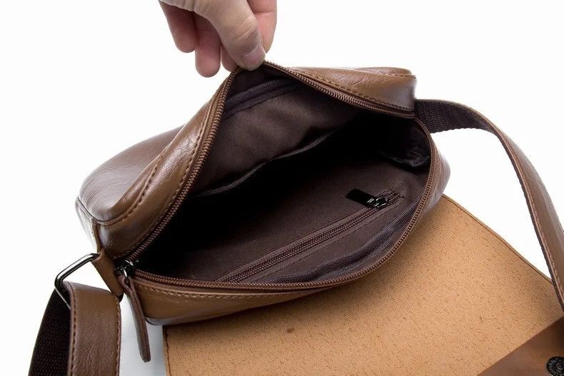 Japanese Brand Retro brown faux leather shoulder bag Size ONE SIZE - 8 Thumbnail