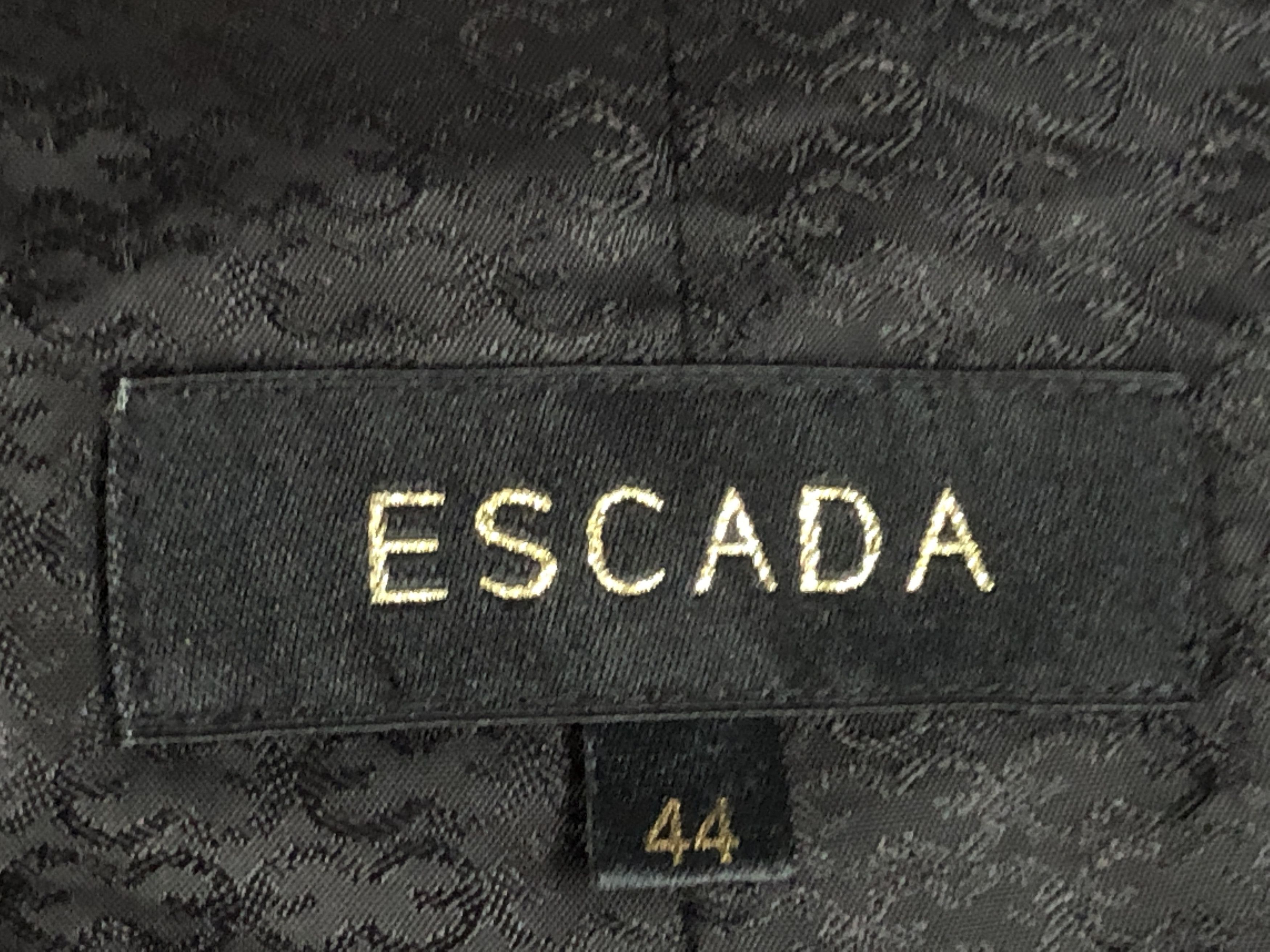 Escada × Vintage Escada Vintage Women's Velour Blazer - L Size L / US 10 / IT 46 - 5 Thumbnail