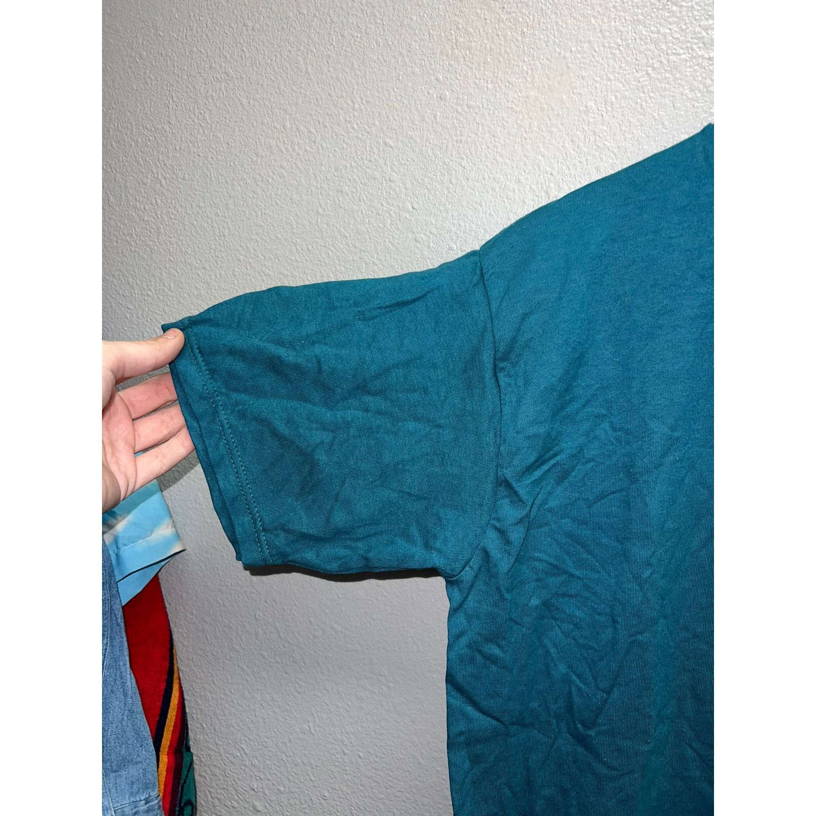 Jerzees 90s Vintage Jerzees Dark Green Blank Shirt Tee VTG 1990s M Size US M / EU 48-50 / 2 - 3 Thumbnail