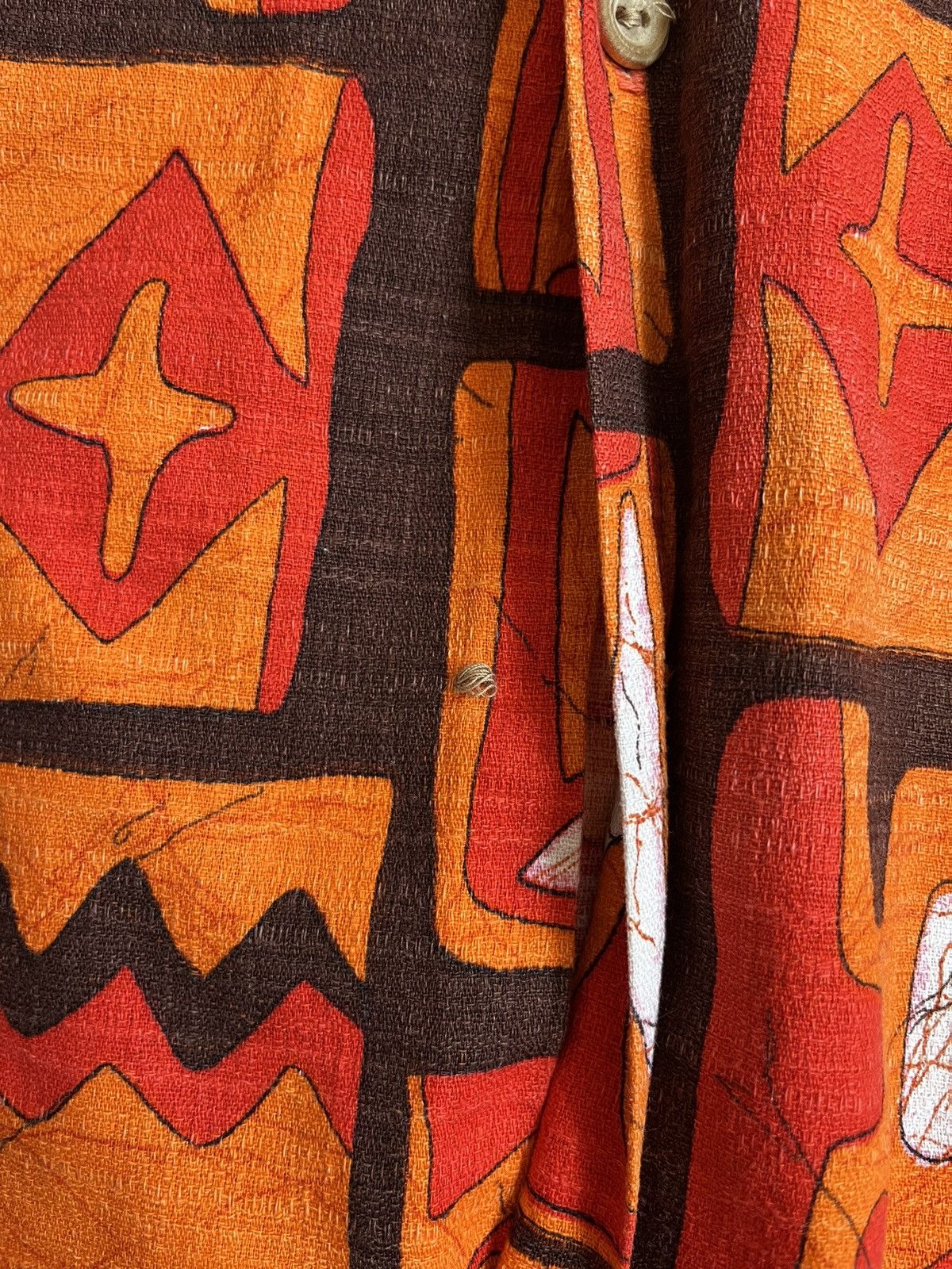 Sears Vintage 60s Sears Kings Road Orange Hawaiian Button Up Shirt Size US M / EU 48-50 / 2 - 12 Thumbnail