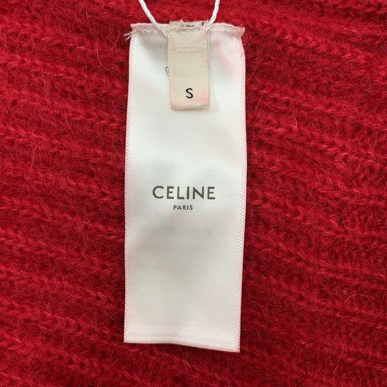 Celine Celine Red Doll Collar Knit Cardigan Sweater Size US S / EU 44-46 / 1 - 6 Thumbnail