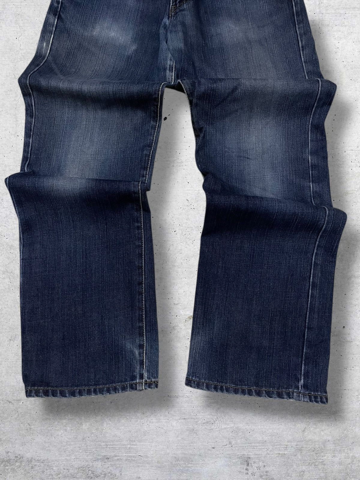 Edwin VINTAGE EDWIN 90S JAPAN OG DESIGNER RIPPED INDIGO RAW DENIM Size US 31 - 3 Thumbnail