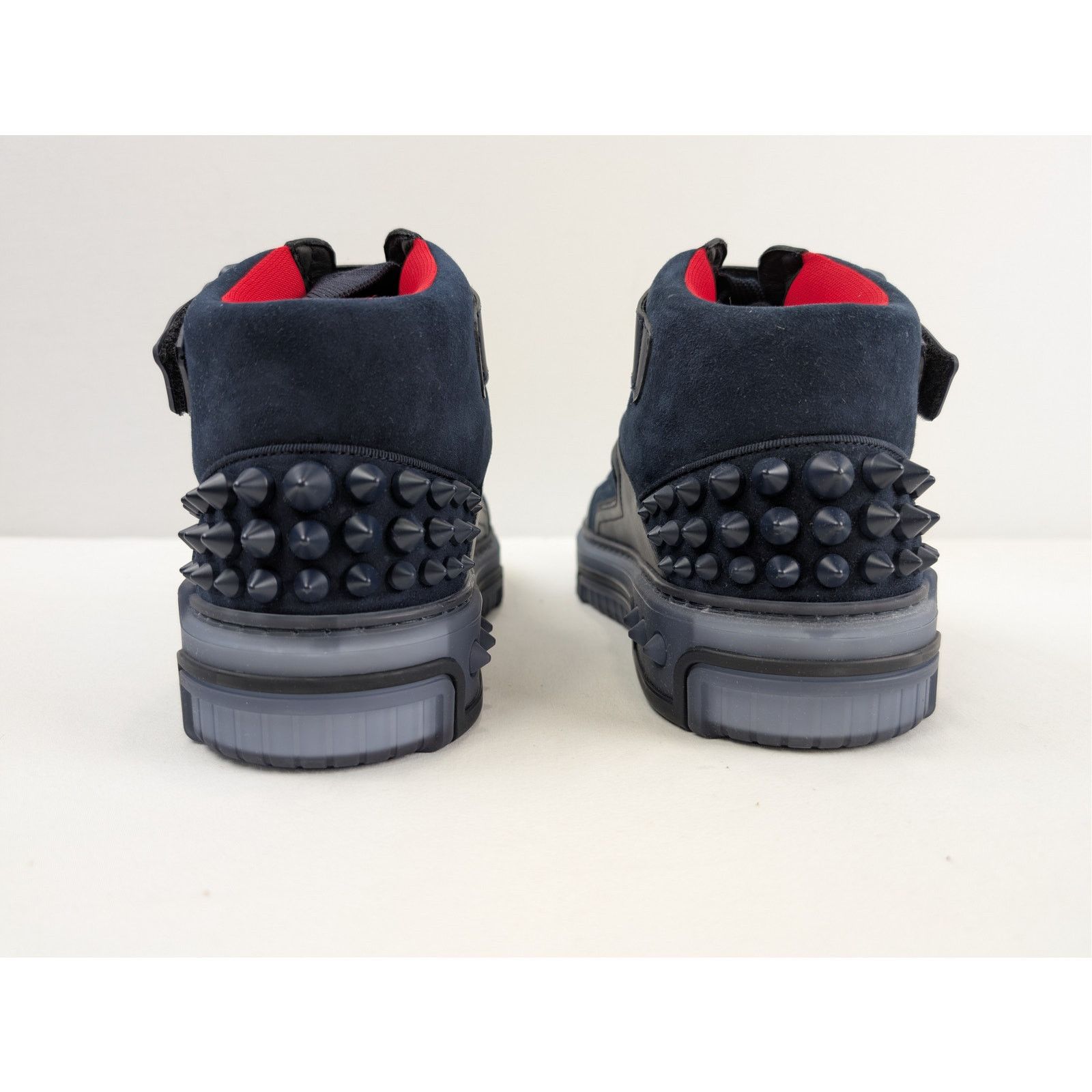 Christian Louboutin o1rshd1 Astroloubi Mid Flat Sneakers in Marine Blue Size US 9.5 / EU 42-43 - 12 Thumbnail