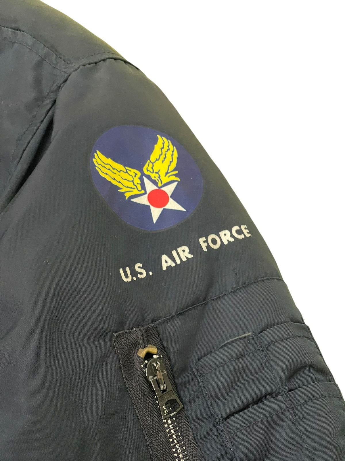 I. Spiewak And Sons Us Air Force Ma-1 Jacket Spiewak Padded Sun Faded 5🟩9 Size US L / EU 52-54 / 3 - 10 Thumbnail