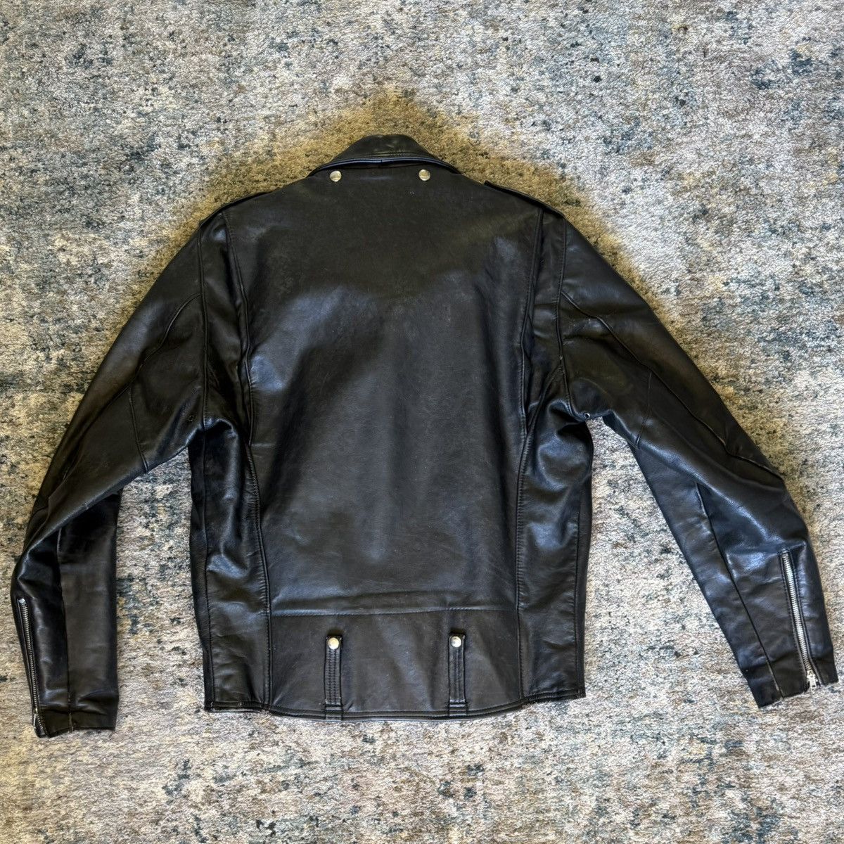 Harley Davidson Final Drop - 1970’s Harley Davidson Leather Jacket Size US M / EU 48-50 / 2 - 2 Thumbnail