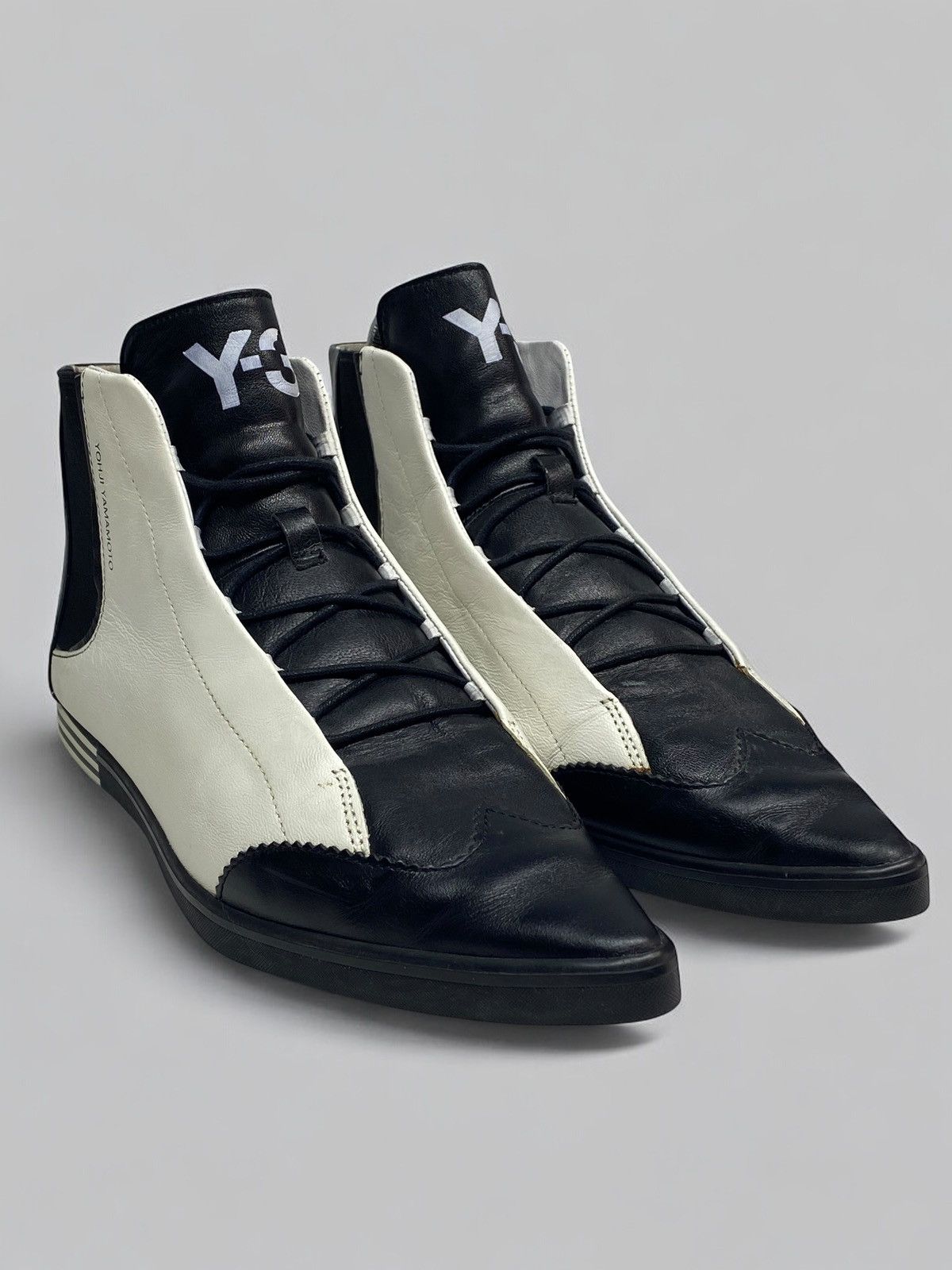 Yohji Yamamoto Vintage Y-3 Yohji Yamamoto Adidas Brogue Sneakers Futuristic Size US 7.5 / EU 40-41 - 2 Thumbnail