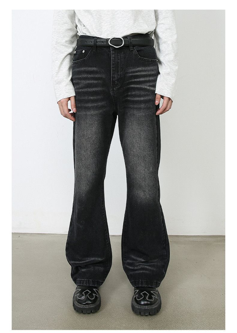 Japanese Brand × Vintage Japanese retro loose straight-leg whisker flared jeans Size US 32 / EU 48 - 1 Thumbnail