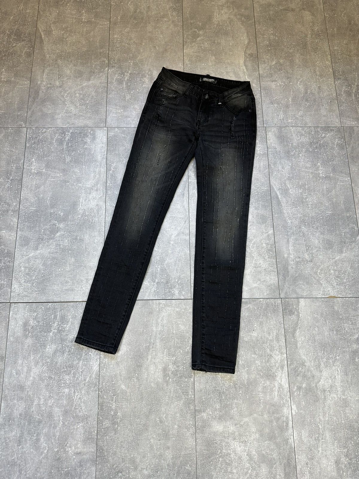 Band Tees × Hard Rock Cafe × Vintage Women’s jeans pants Rock Rebel Size 28" / US 6 / IT 42 - 2 Thumbnail