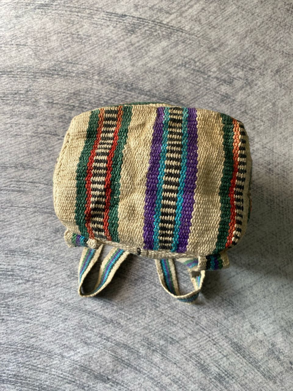 Vintage Mexican Boho Hippie Drawstring Backpack Size ONE SIZE - 4 Thumbnail