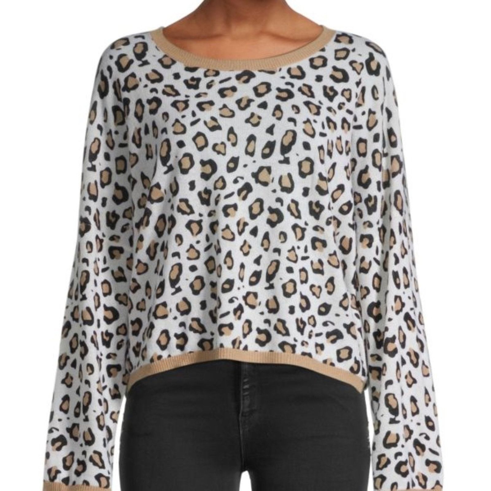 Brodie Cashmere Leopard-Print Cashmere Sweater from BRODIE CASHMERE Size XS / US 0-2 / IT 36-38 - 1 Thumbnail
