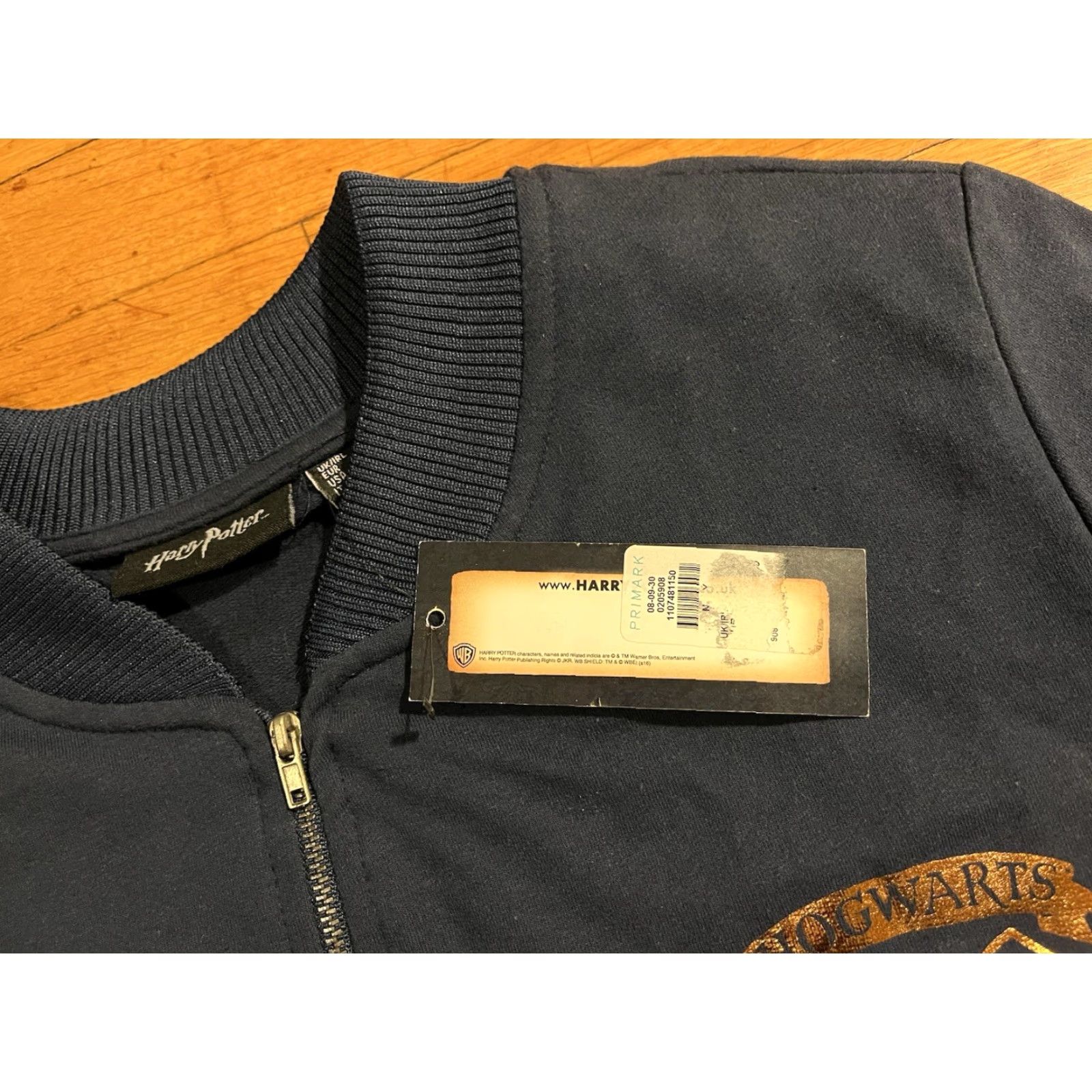 Vintage Harry Potter Hogwarts Gryffindor Quidditch Full Zip Sweatshirt Women’s 14 Blue Size XL / US 12-14 / IT 48-50 - 4 Thumbnail