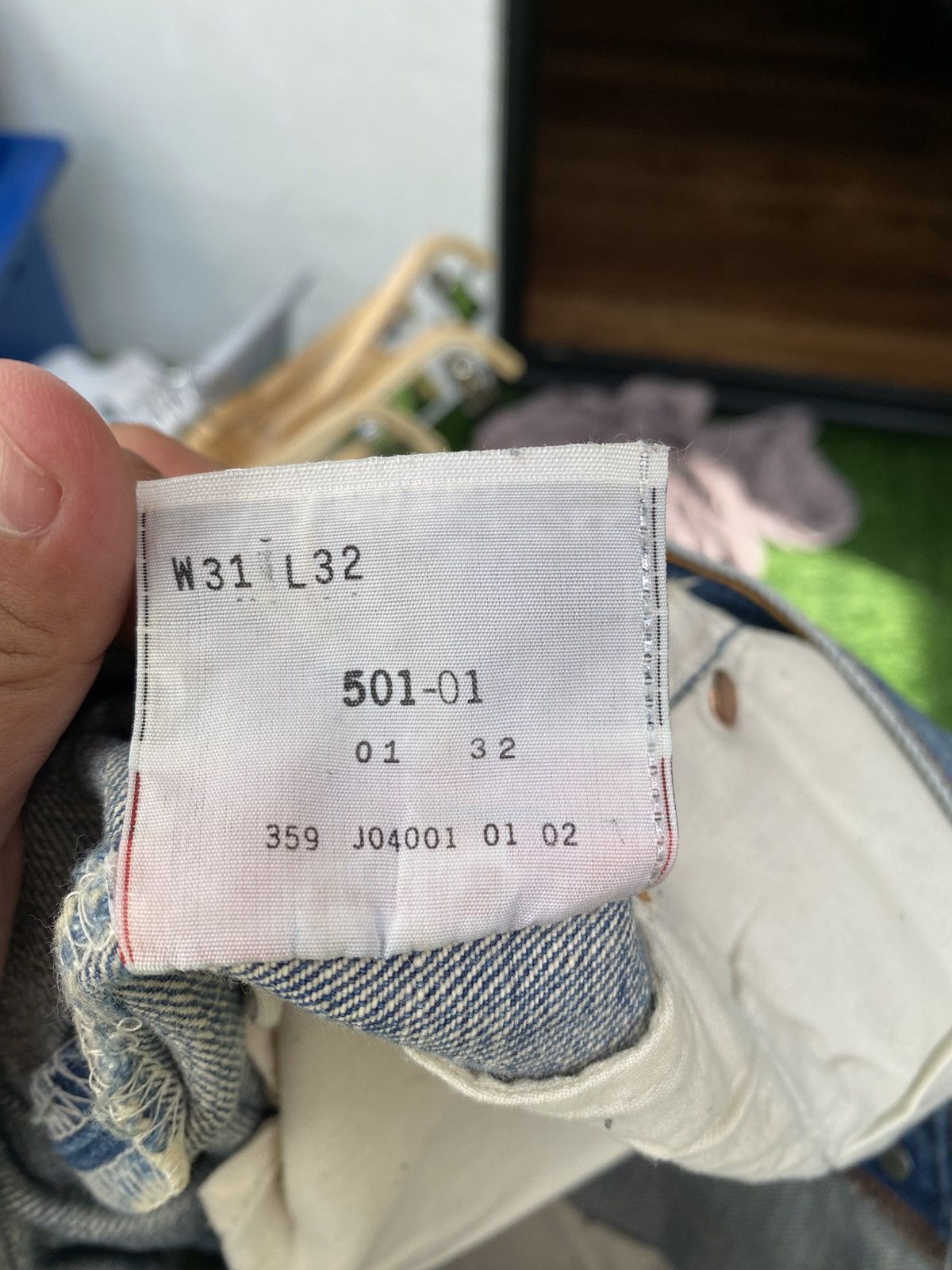 Levi's × Levi's Vintage Clothing × Vintage W31x30 Vintage 90s levi's 501 distressed Size US 31 - 8 Thumbnail