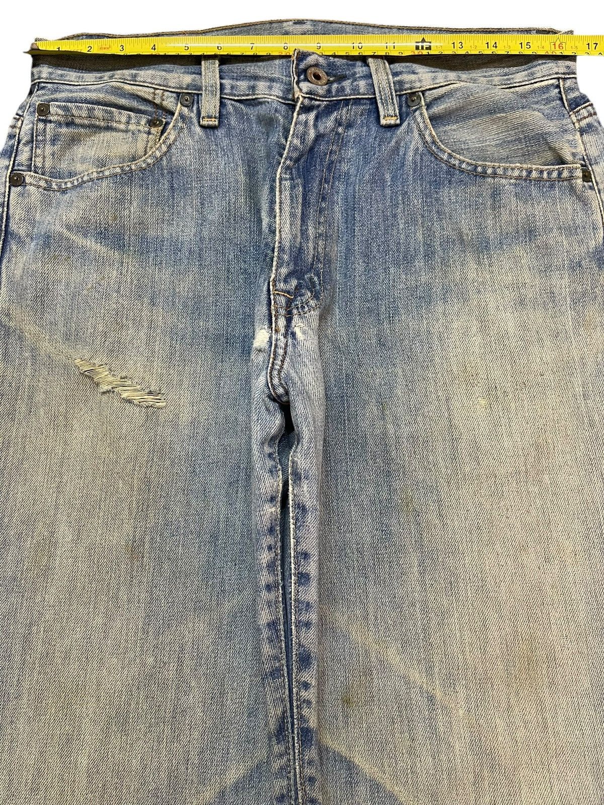 Polo Ralph Lauren Vintage RL Polo Ralph Lauren Mud Wash Distress Baggy Jeans Size US 32 / EU 48 - 14 Thumbnail