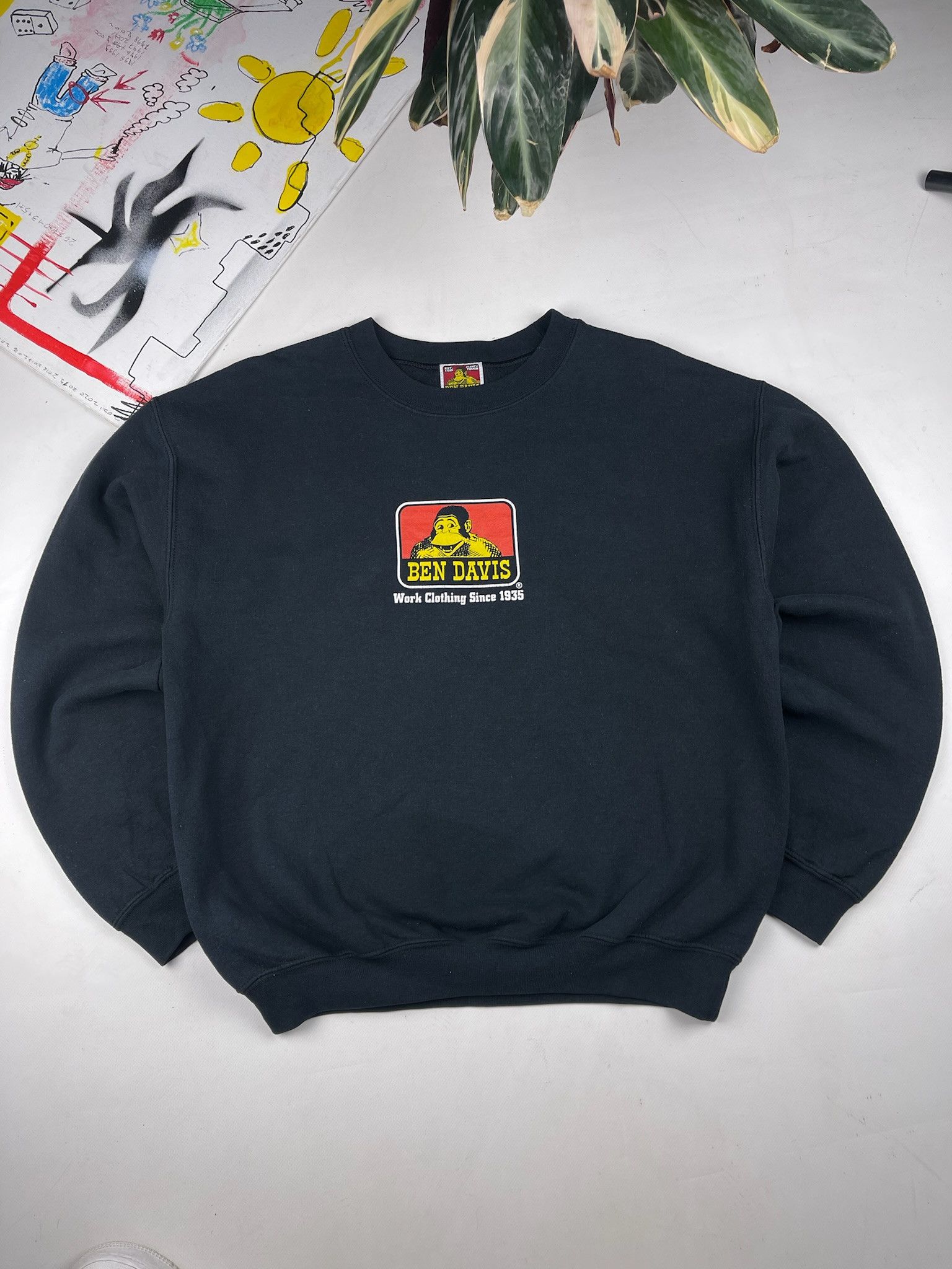 Ben Davis Vtg 90’s Ben Davis Sweatshirt Pullover Crewneck Size US XL / EU 56 / 4 - 1 Thumbnail