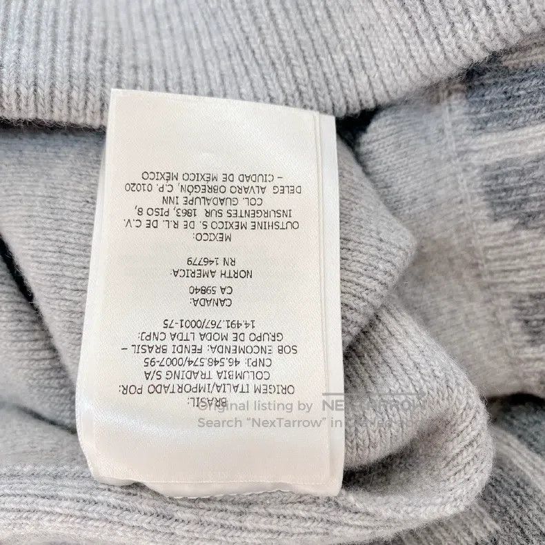 Fendi Fendi Gray knitted top Size XS / US 0-2 / IT 36-38 - 9 Thumbnail