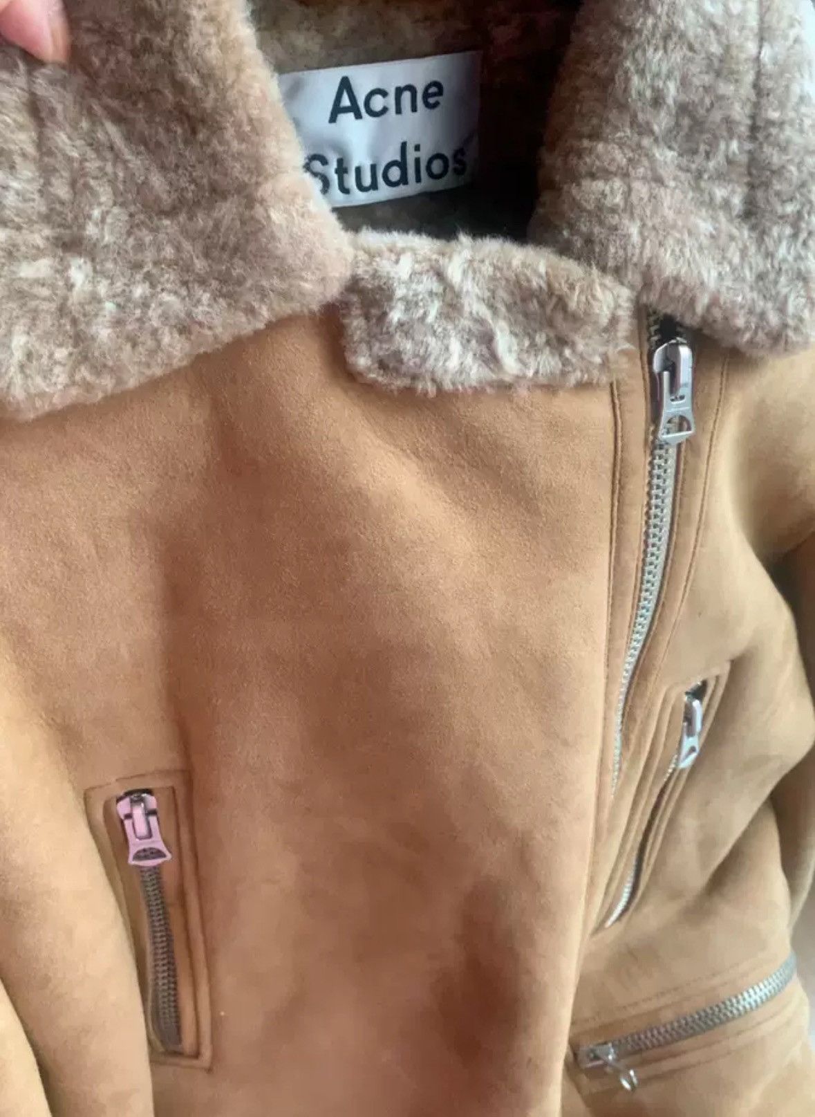 Acne Studios Acne studios Fur one-piece biker jacket 2412-Nextarrow Size US S / EU 44-46 / 1 - 5 Thumbnail