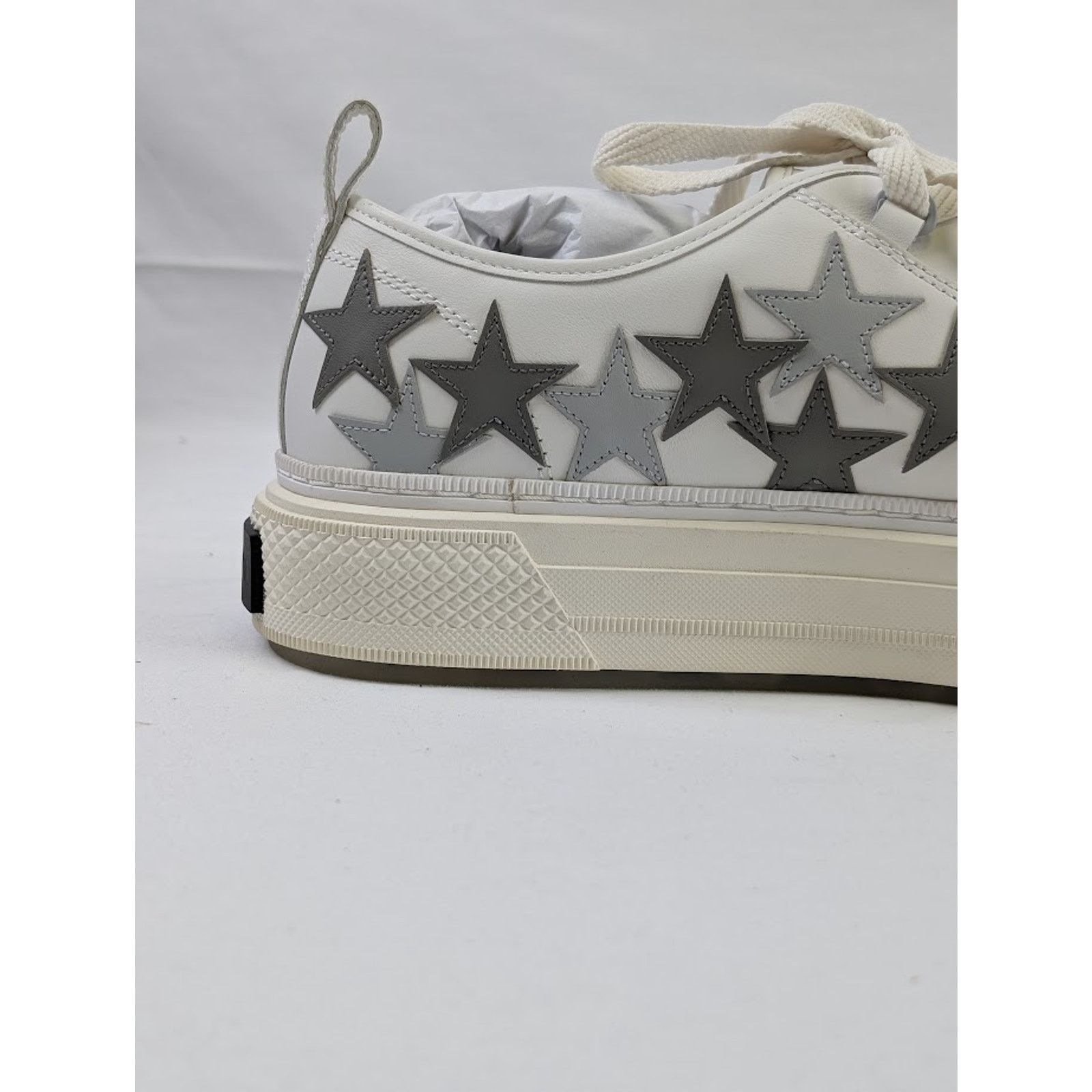 Amiri o1rshd1 Stars Court Low-Top Sneakers in White/Grey Size US 14 / EU 47 - 6 Thumbnail
