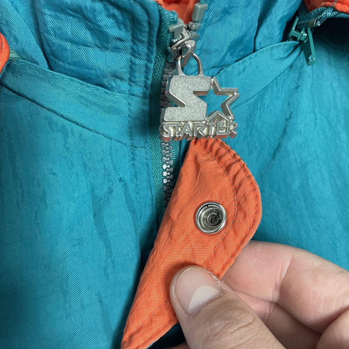 NFL × Starter × Vintage Vintage 90’s Starter Miami Dolphins Big Logo Jacket Size US L / EU 52-54 / 3 - 7 Thumbnail