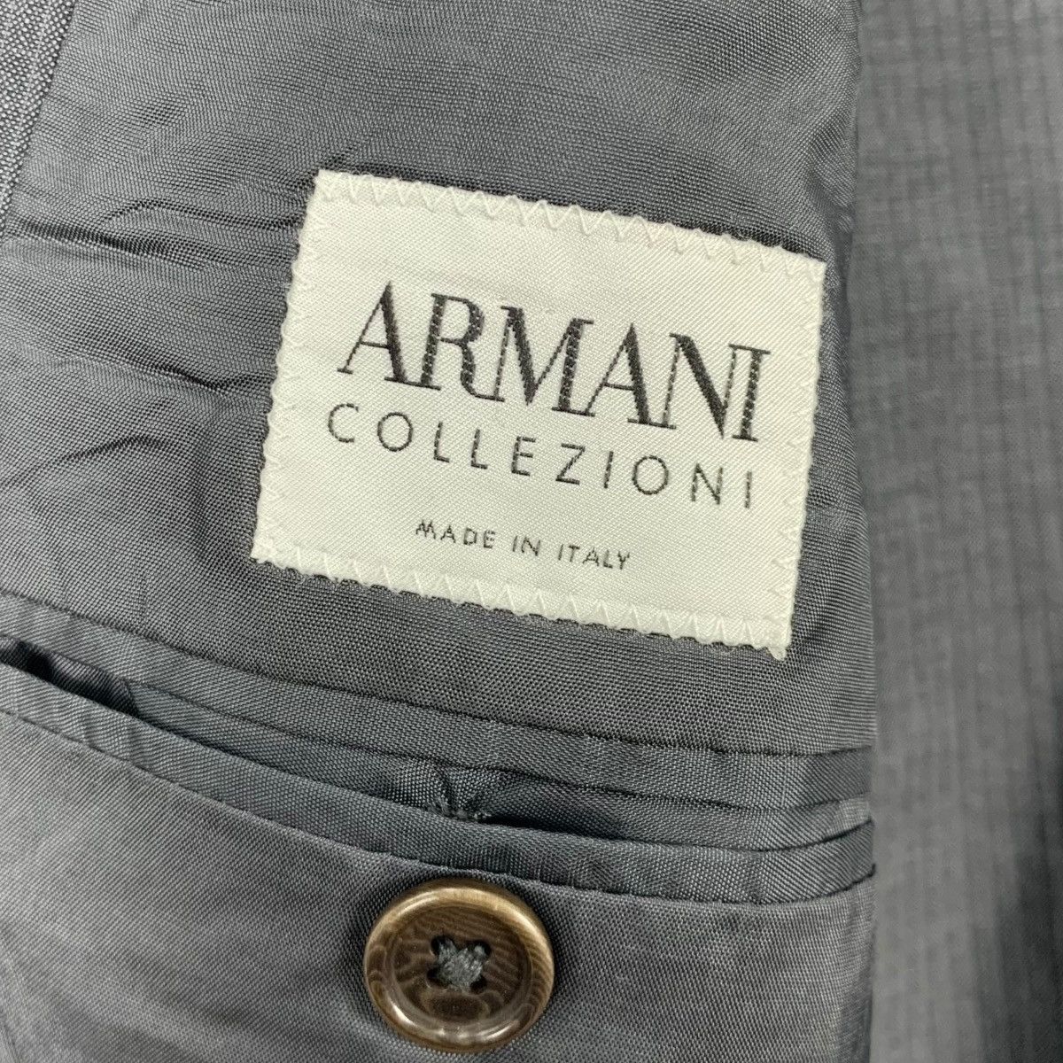 Armani Collezioni × Designer ARMANI Collezioni Made In Italy Italian Designer Blazer Coat Size 42R - 7 Thumbnail