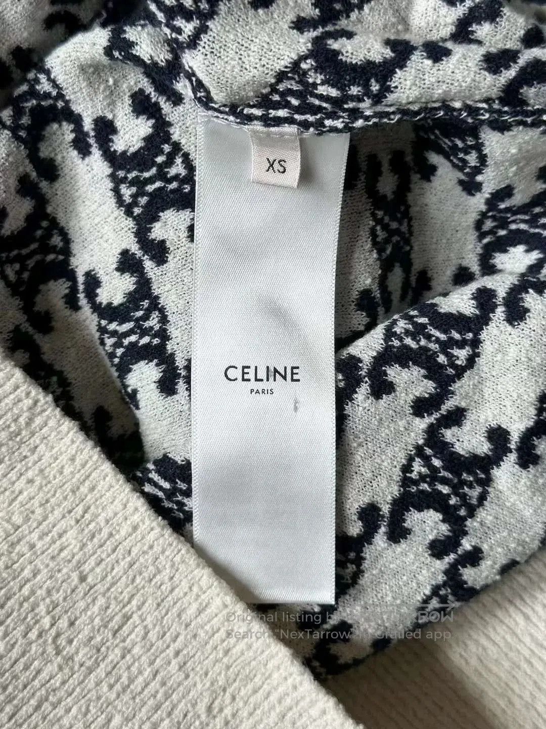 Celine celine logo print zip hooded jacket. Size XS / US 0-2 / IT 36-38 - 4 Thumbnail