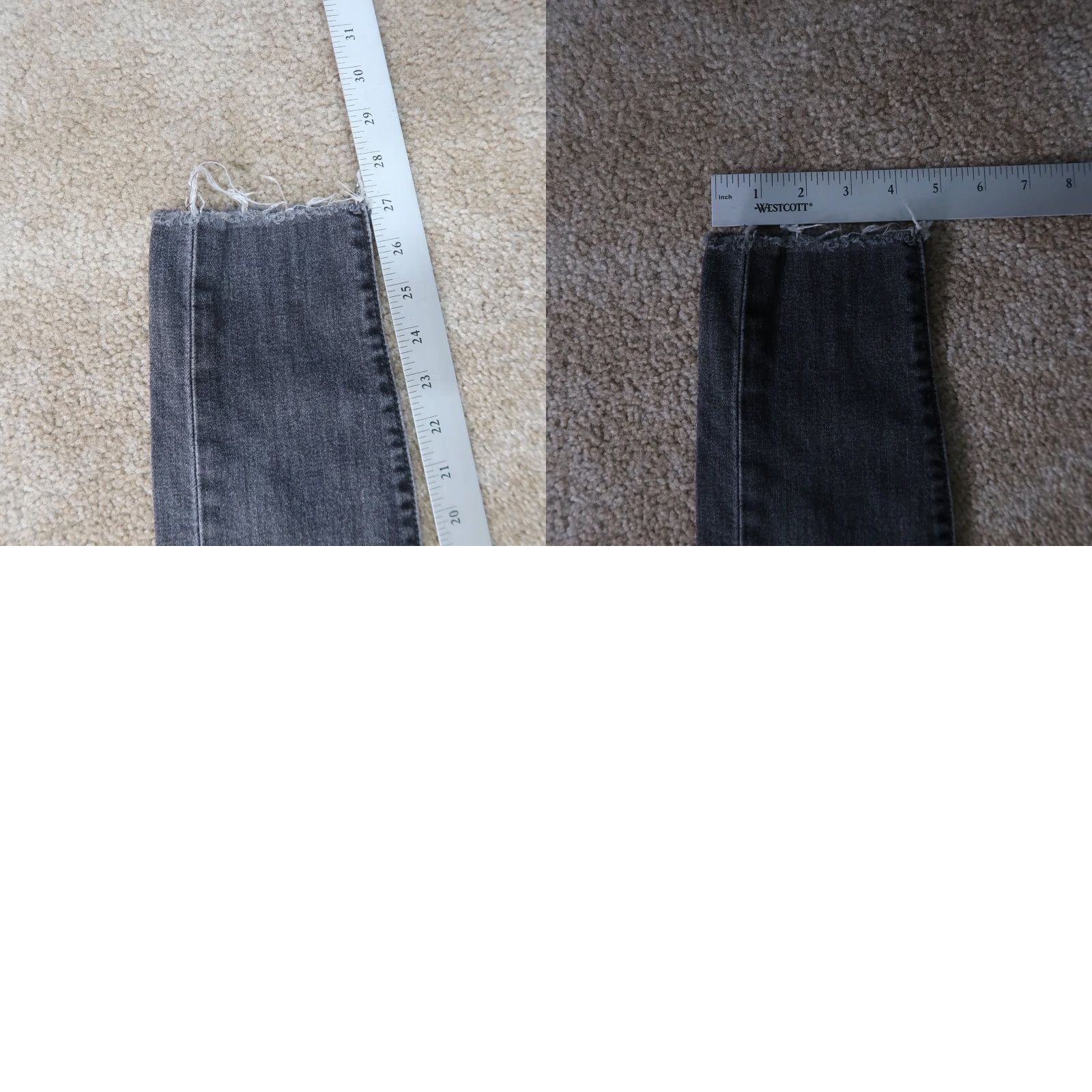 Levi's Levi's Wedgie Skinny Jeans Womens 27 Gray Button Fly Denim Size 27" / US 4 / IT 40 - 10 Thumbnail