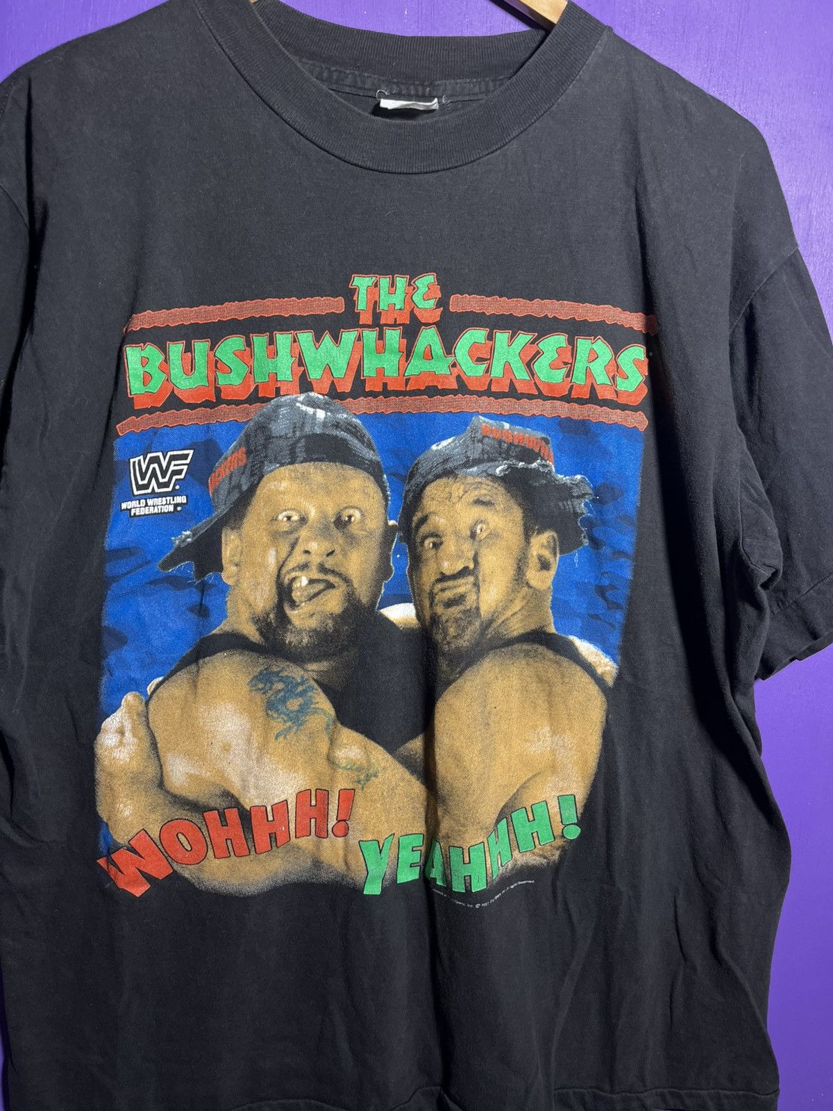Vintage × WWF Vintage 1991 WWF the Bushwhackers t-shirt Size US L / EU 52-54 / 3 - 3 Thumbnail