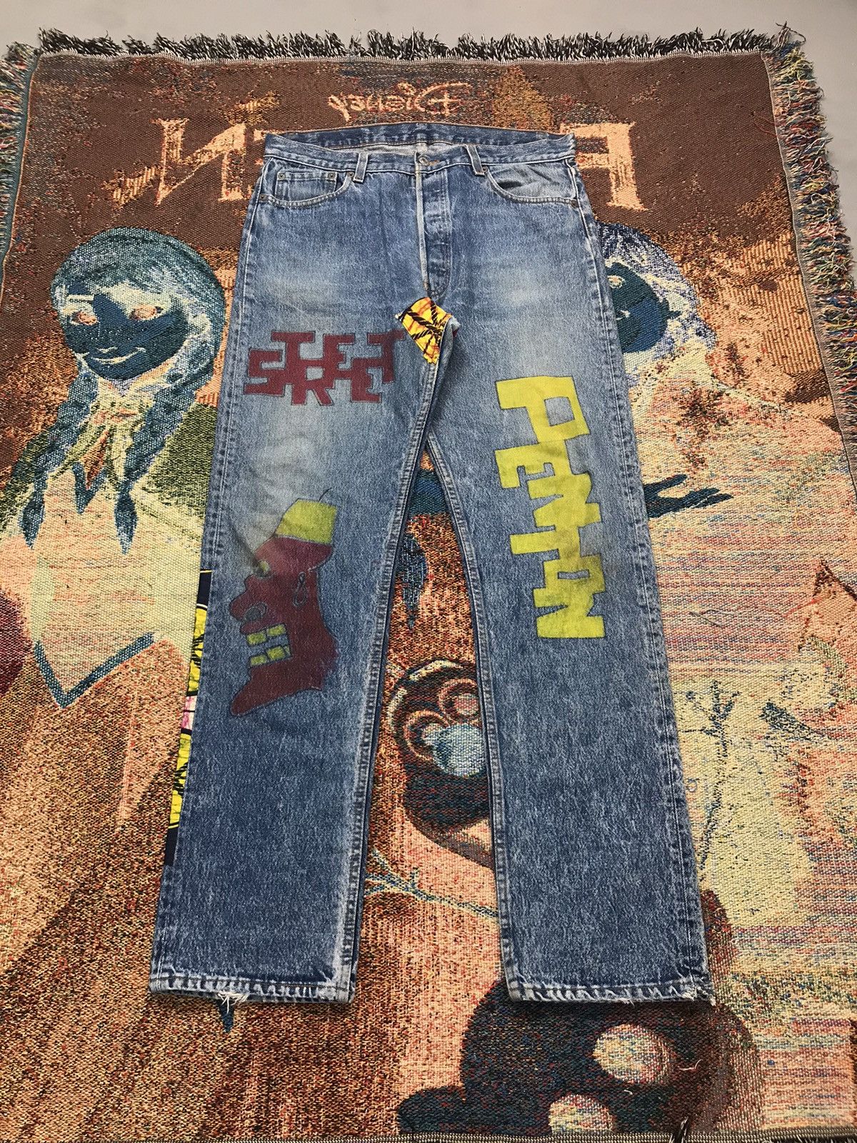Levi's Vintage Levi’s reworked 501 denim Size US 36 / EU 52 - 1 Thumbnail