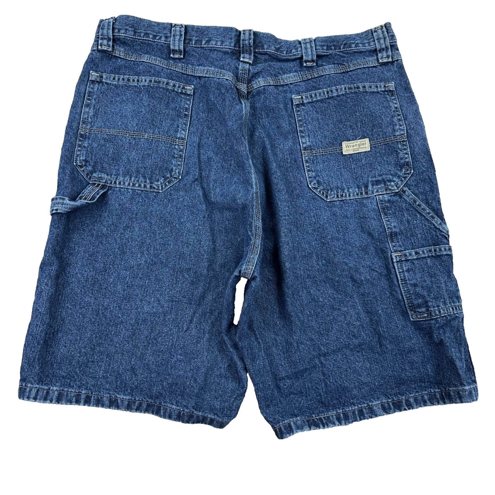Wrangler VINTAGE Wrangler Shorts Men 38 Bermuda Denim Blue 90s Grunge Hip Hop Rockabilly Classic Workwear Casual Baggy Jorts Relaxed 5-Pocket Size US 38 / EU 54 - 2 Thumbnail