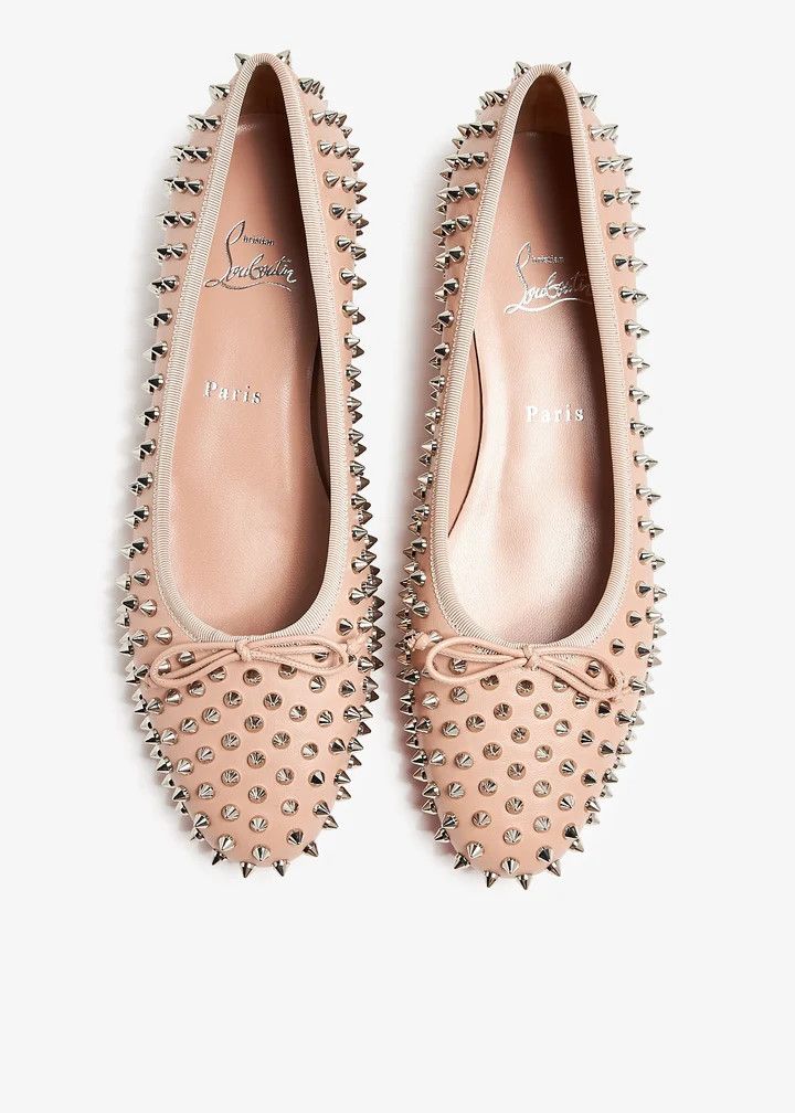 Christian Louboutin o1bcso1str0825 Sweet Jane Spikes in Beige Size US 6 / IT 36 - 3 Thumbnail