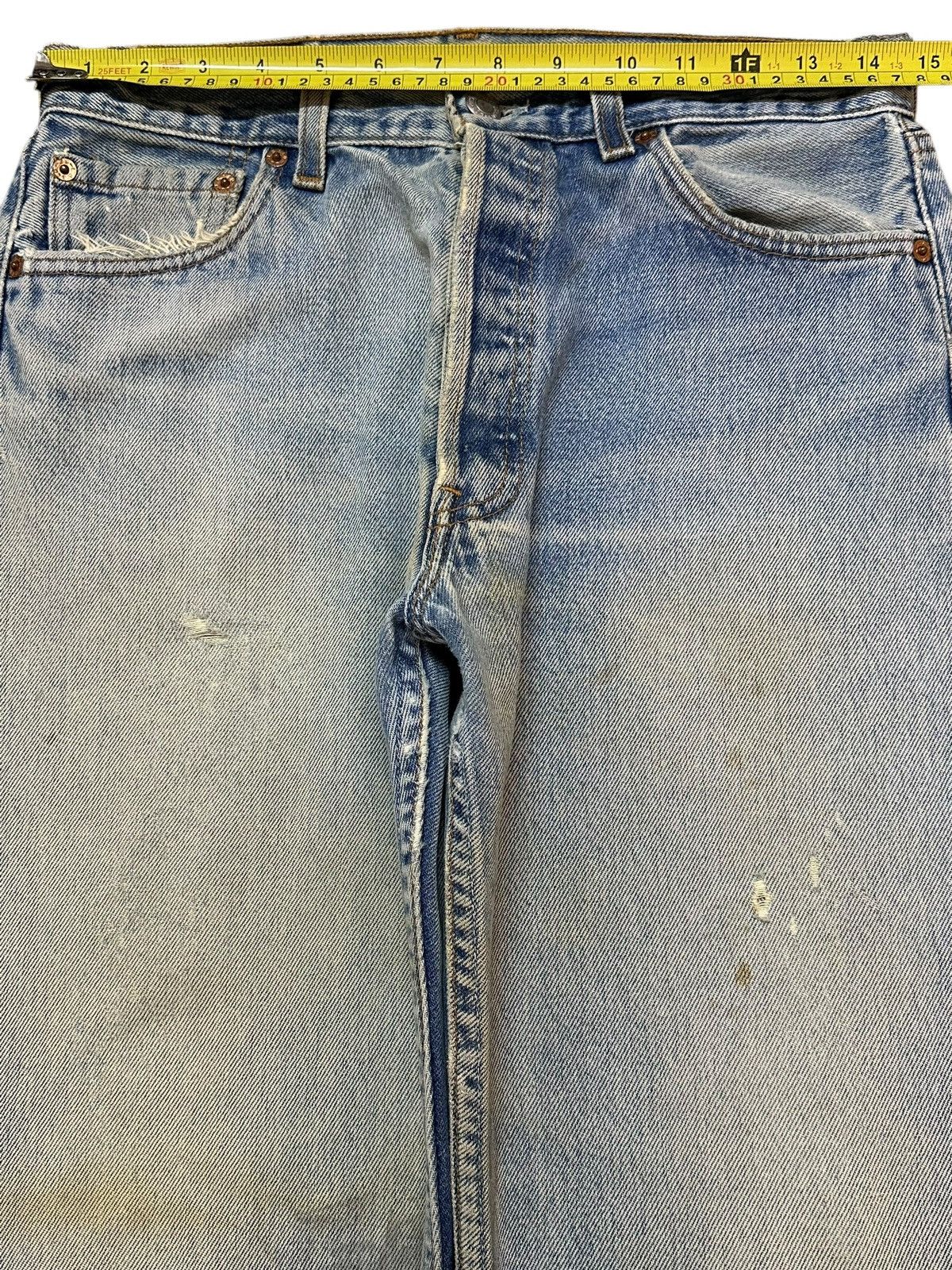 Levi's Vintage 90s Usa Levis 501 Blue Faded Wash Style Jeans Size US 29 - 12 Thumbnail