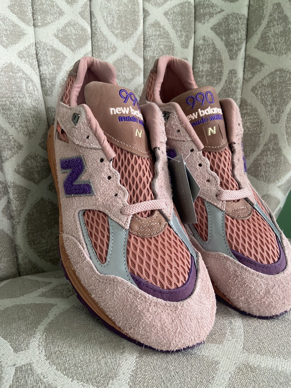 New Balance × Salehe Bembury New Balance x Salehe 990v2 ‘Sand Be The Time’ Size US 11.5 / EU 44-45 - 5 Thumbnail