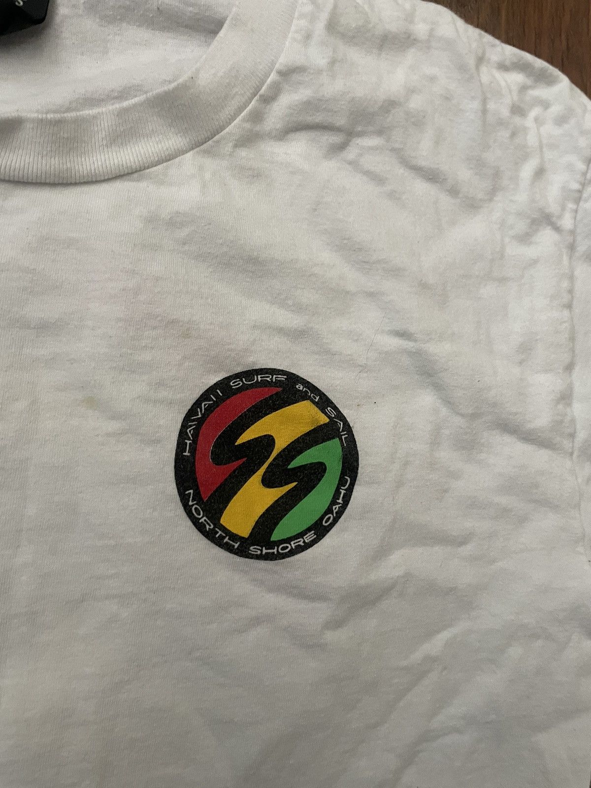 Vintage 90s Single Stitch Hawaii Surf & Sail Tee 🏄 Size US M / EU 48-50 / 2 - 2 Thumbnail