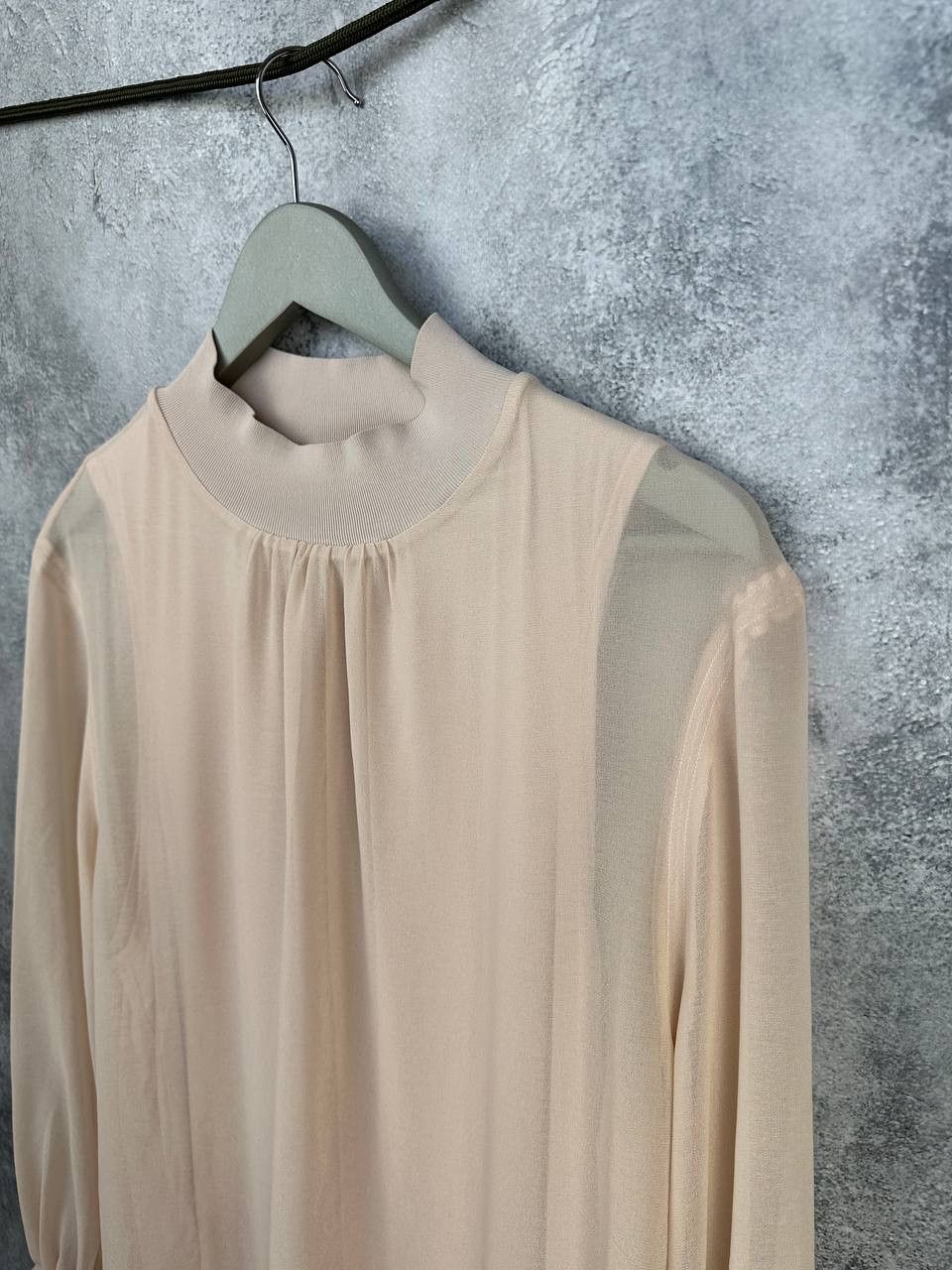 Reiss REISS Sandrine Semi-Sheer Loose Top Blouse Long Sleeve Size L / US 10 / IT 46 - 6 Thumbnail