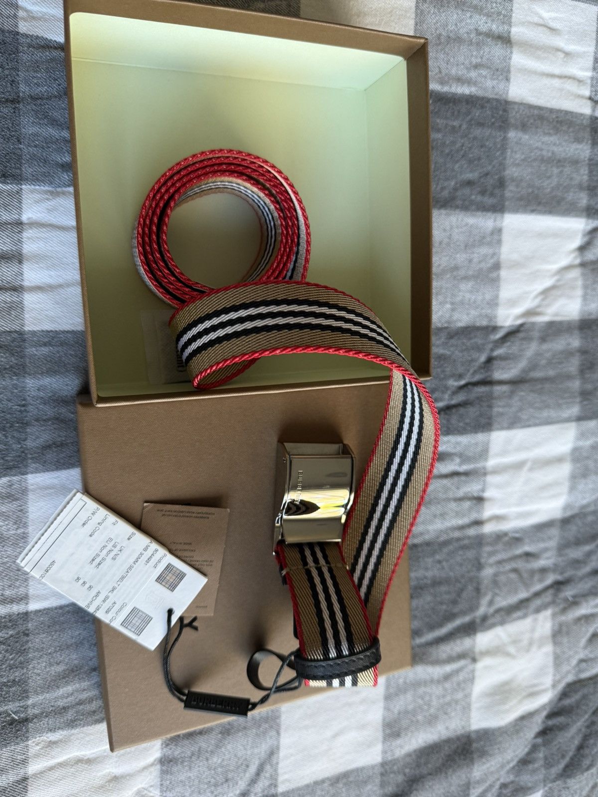 Burberry Burberry Stripe Belt Size 36 - 3 Thumbnail