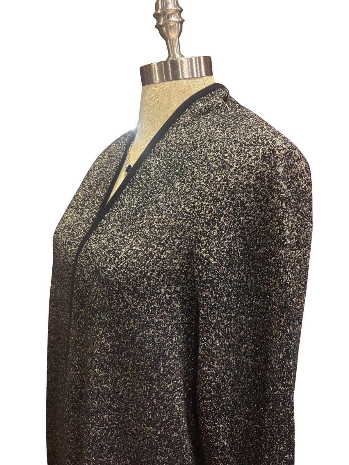 Other Women’s black & gold Cardigan.wt2102 Size XXL / US 16-18 / IT 52-54 - 4 Thumbnail