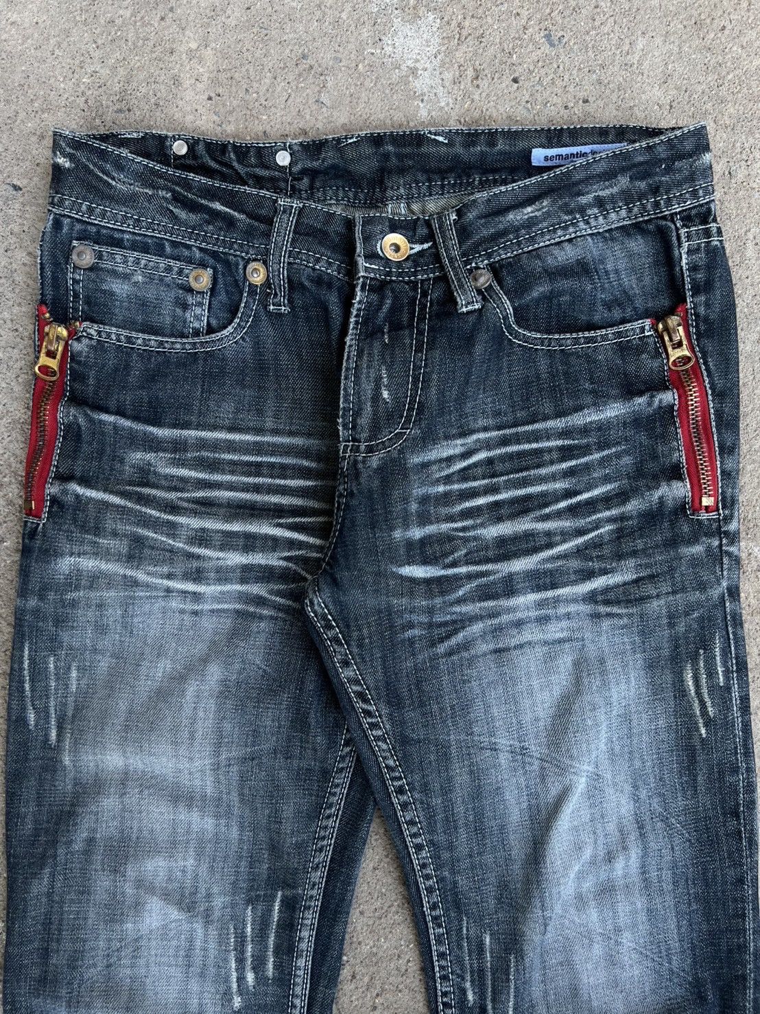 semanticdesign Archive* Semantic design Washed Multiple Pocket/Zipper Pants Size US 29 - 5 Thumbnail