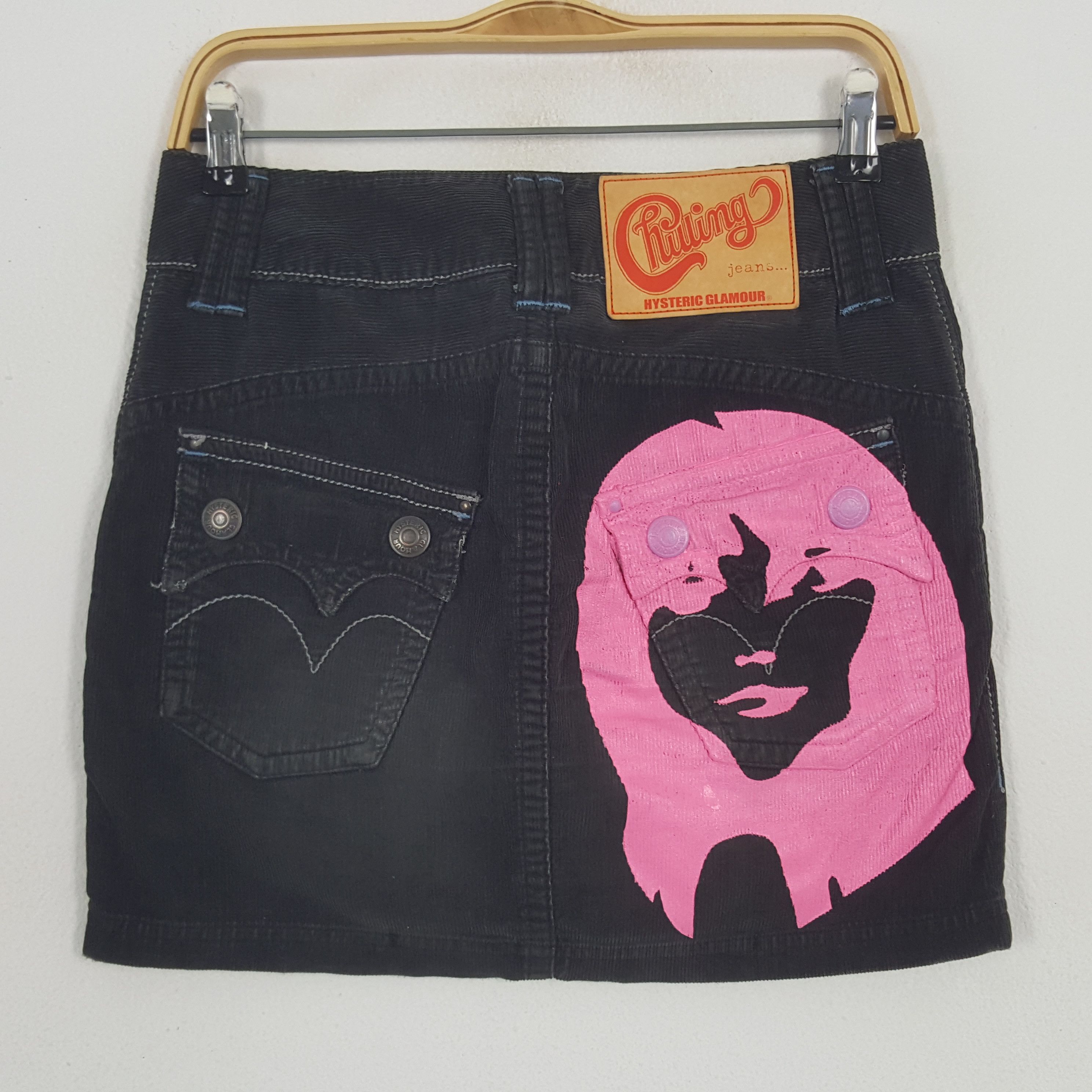 Hysteric Glamour × Vintage Vintage Hysteric Glamour Custom Big Logo Corduroy Skirts Size 28" / US 6 / IT 42 - 1 Thumbnail