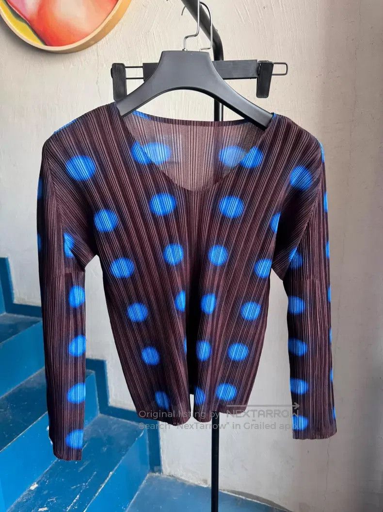 Issey Miyake Issey Miyake Color-blocked Long-sleeve Top Size L / US 10 / IT 46 - 5 Thumbnail